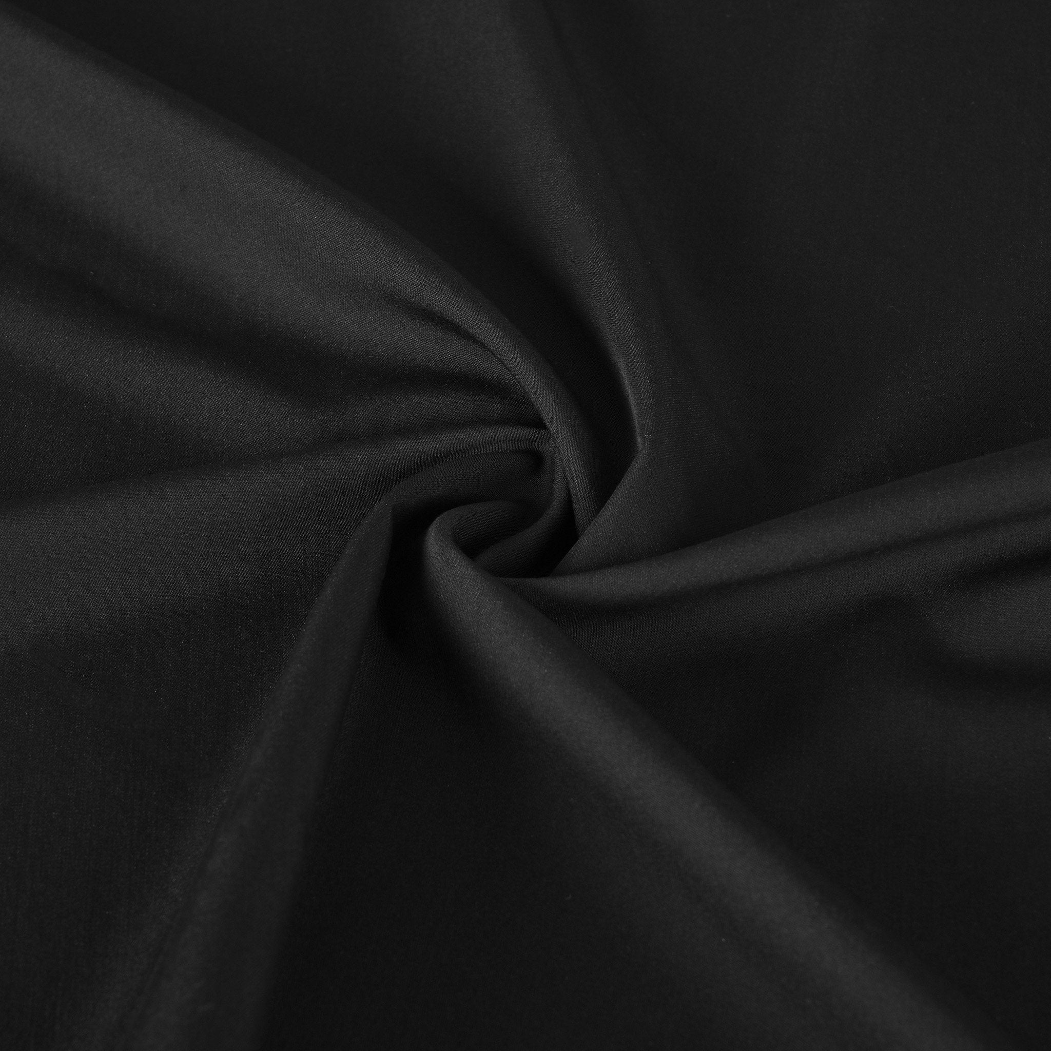Black Stretchy Suiting Fabric 12045