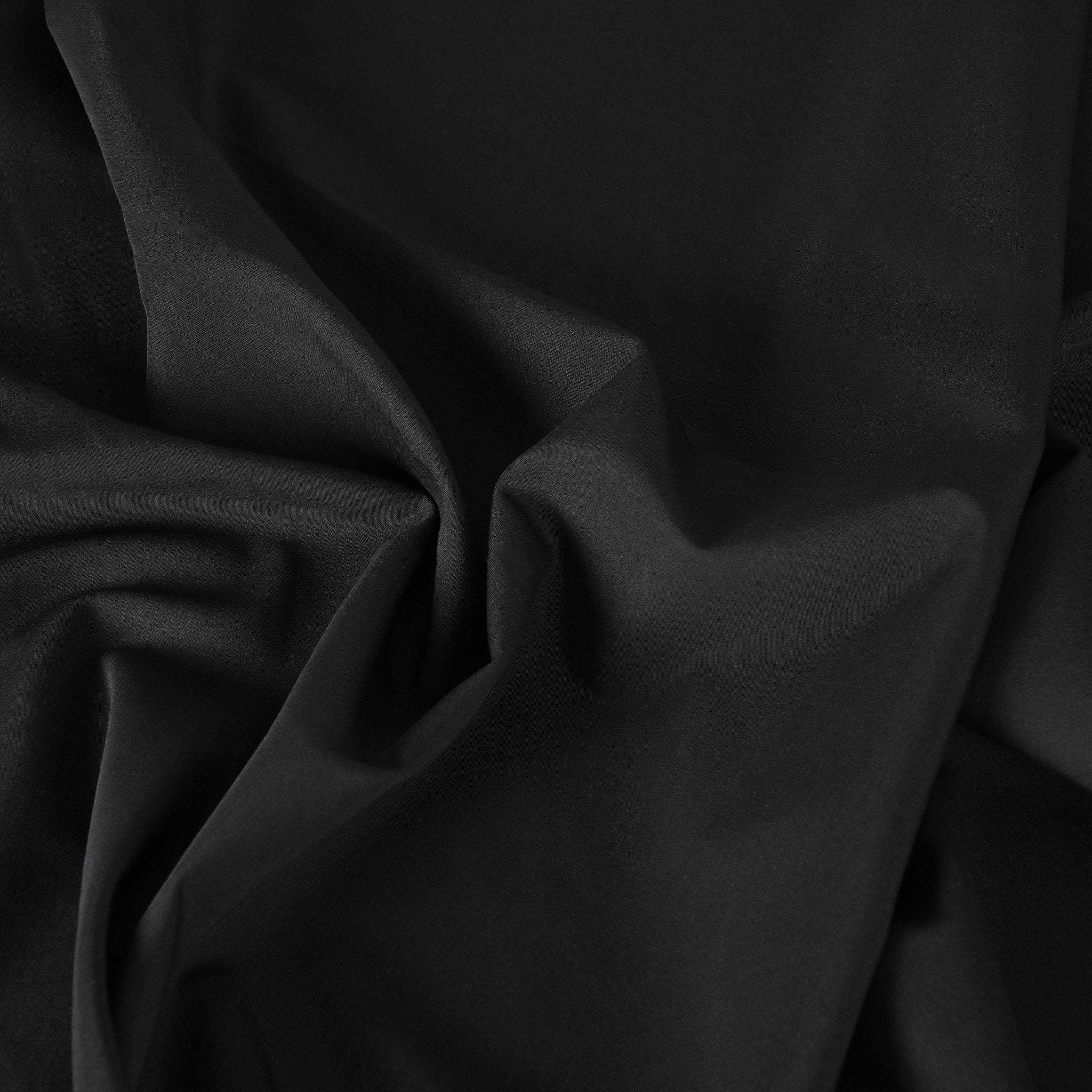 Black Stretchy Suiting Fabric 12045