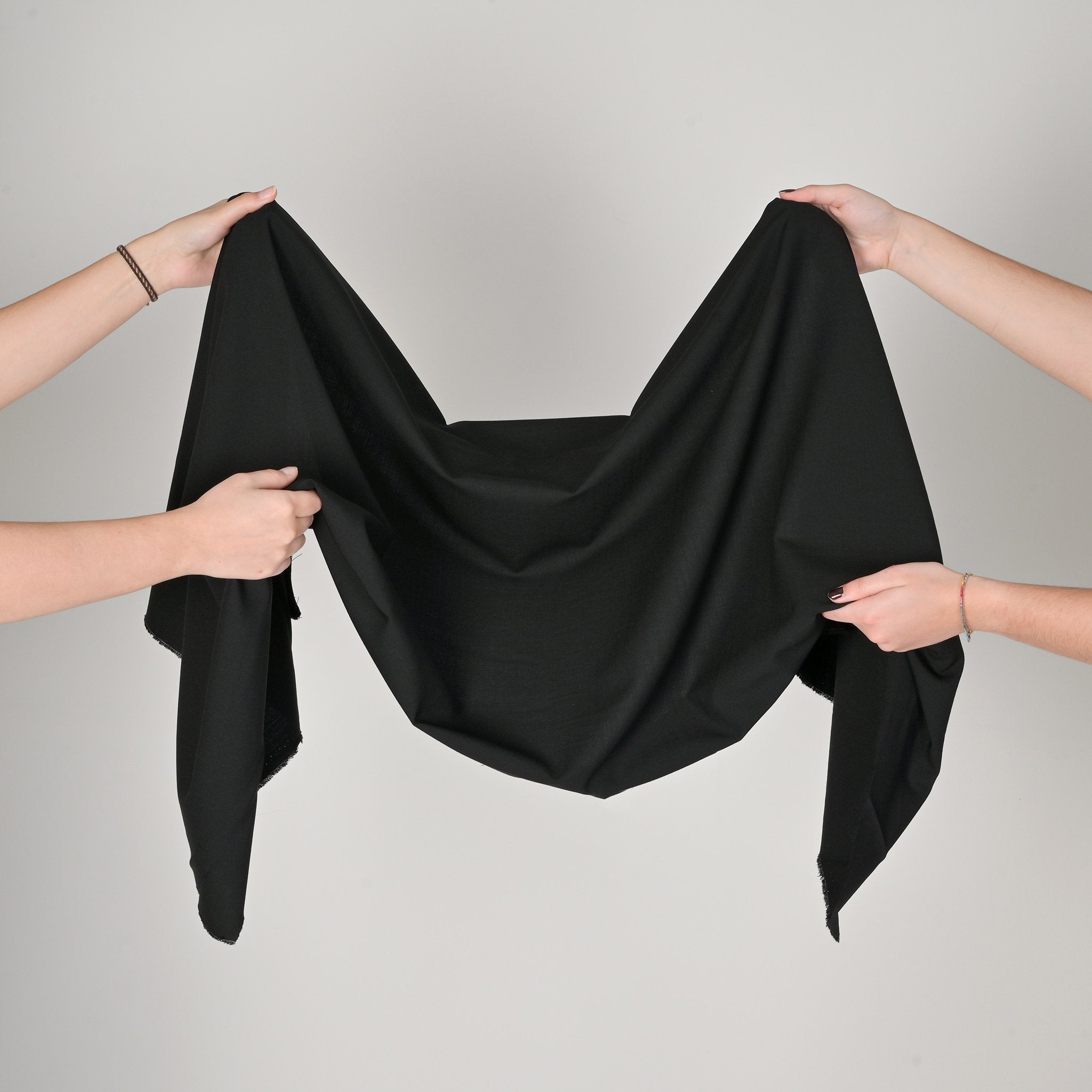 Black Stretchy Suiting Fabric 2233
