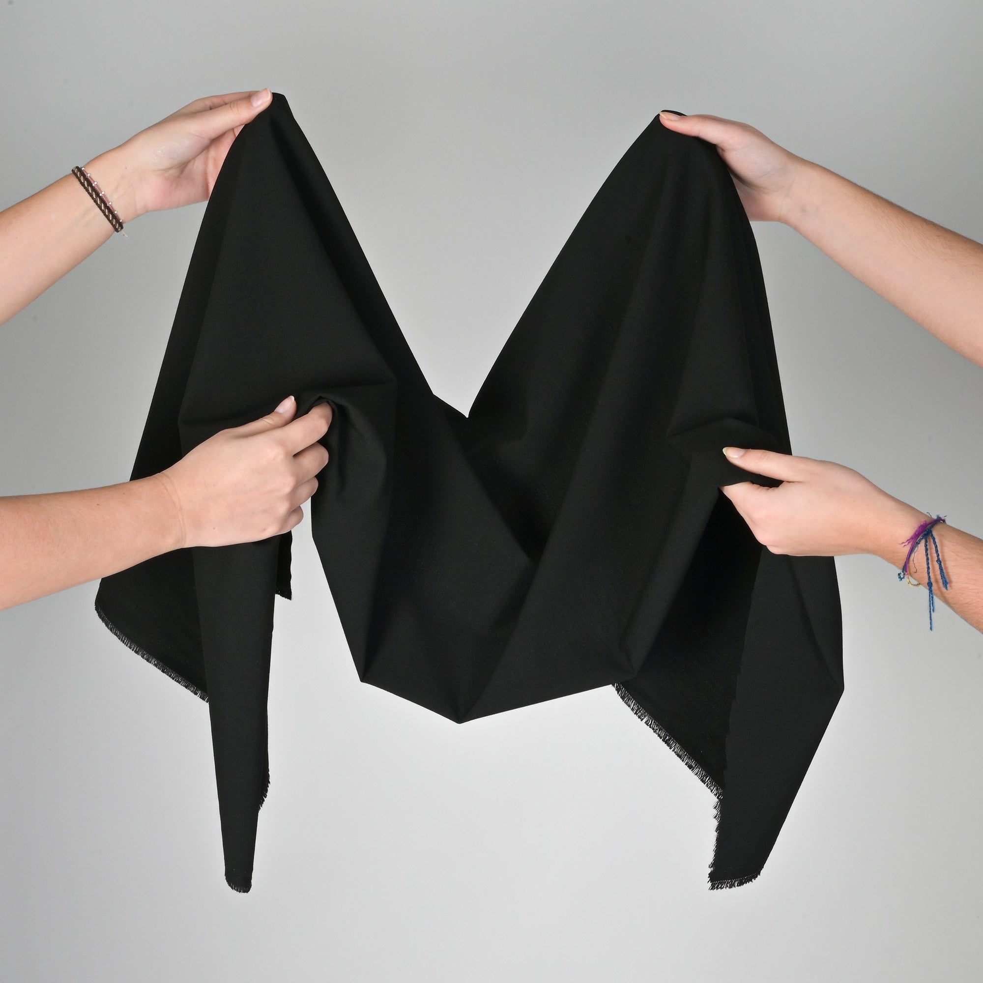 Black Stretchy Suiting Fabric 72970
