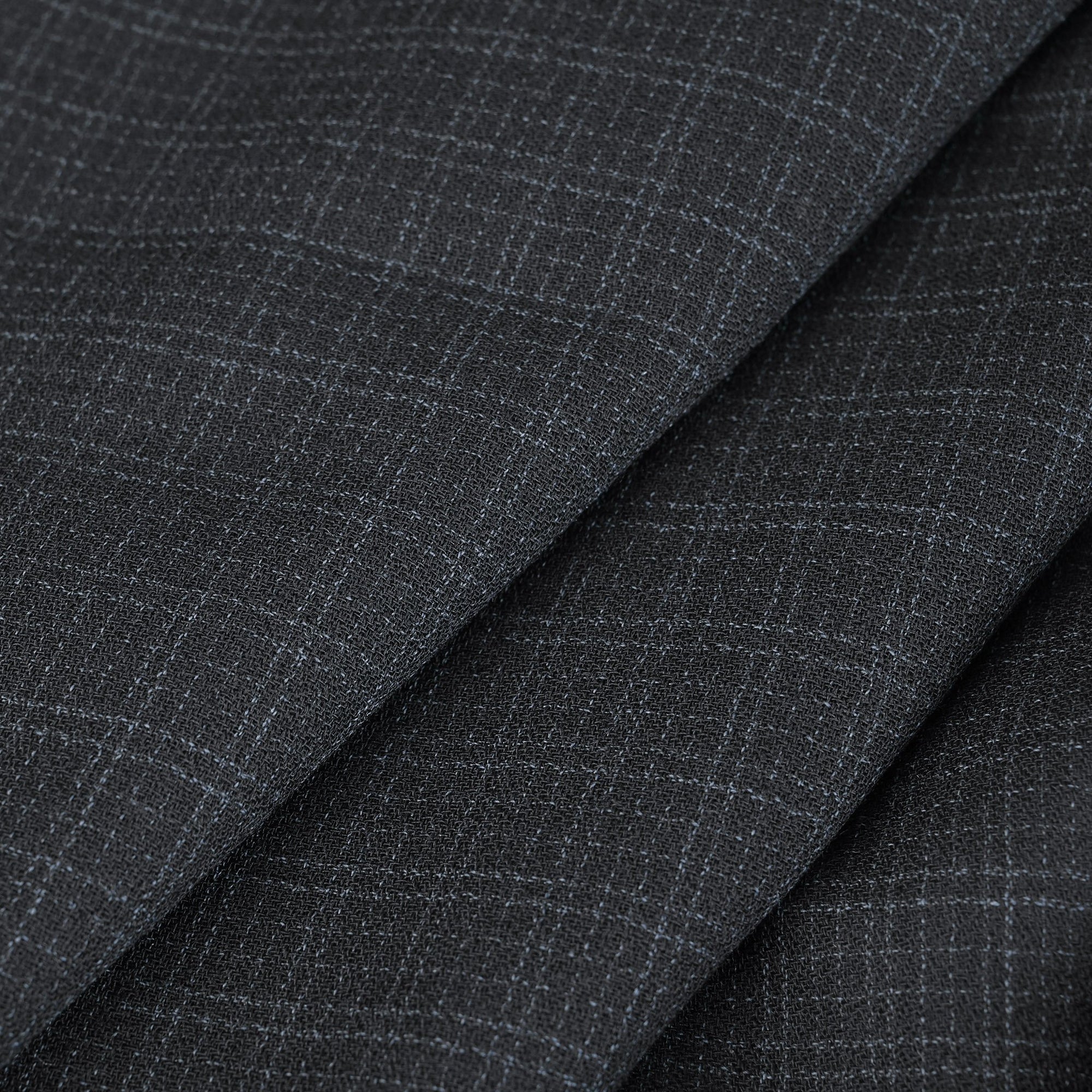 Black Striped Crepe Fabric 98