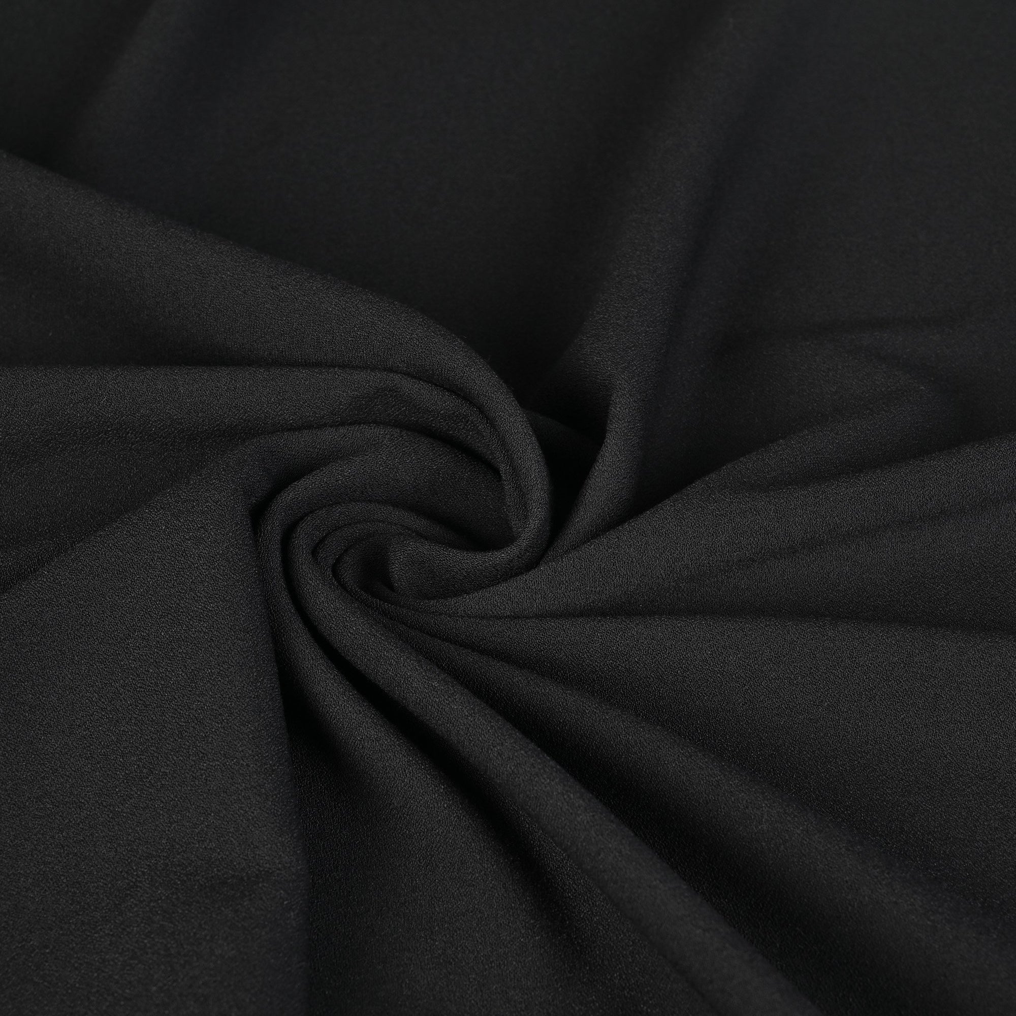 Black Suiting Crepe Fabric 95230