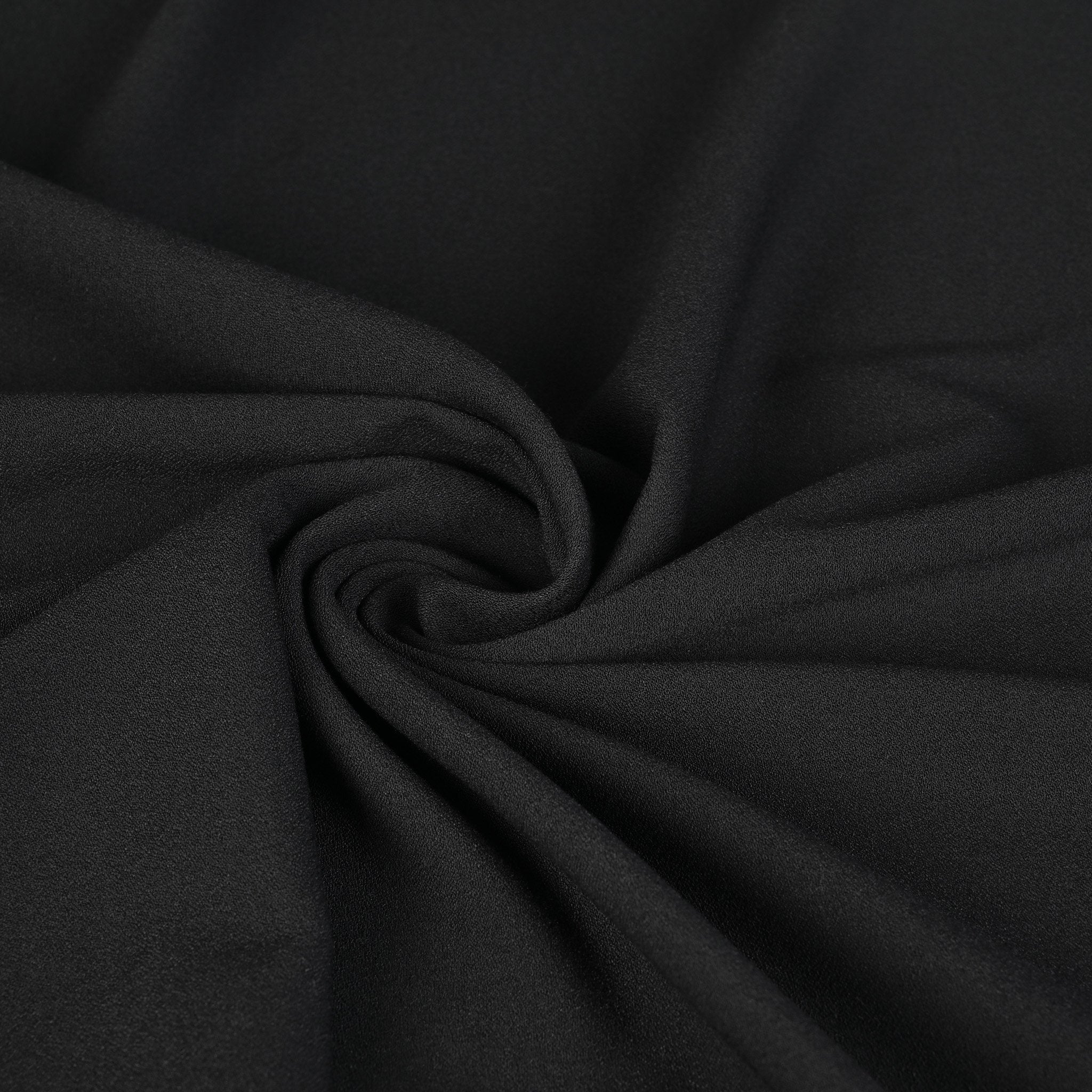 Black Suiting Crepe Fabric 95230