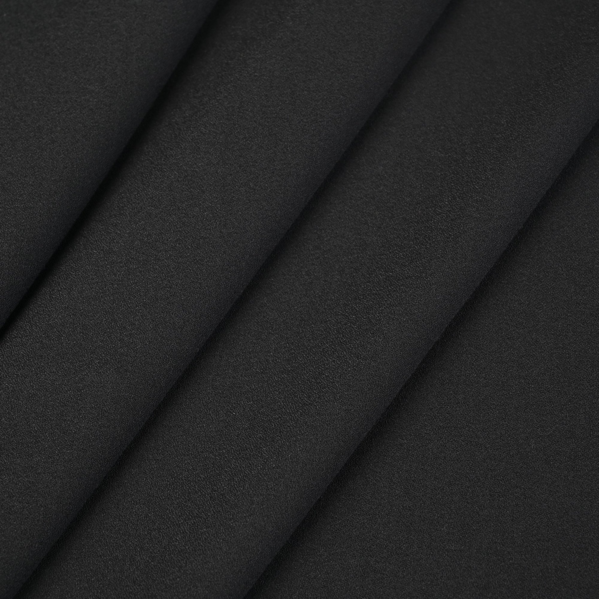 Black Suiting Crepe Fabric 95230