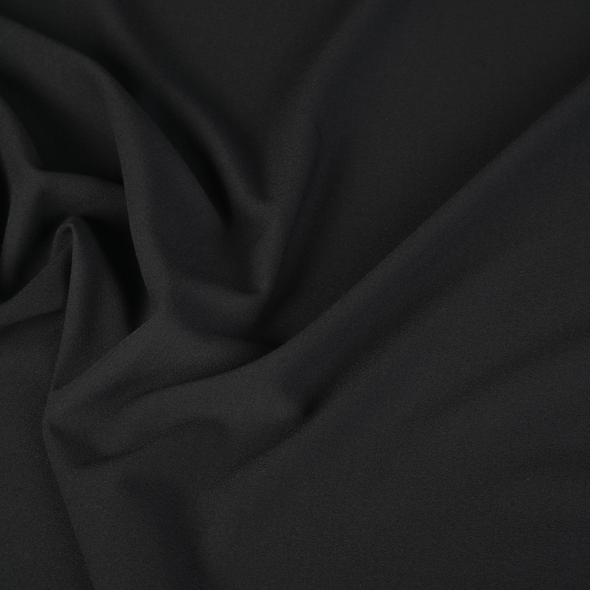 Black Suiting Crepe Fabric 95230