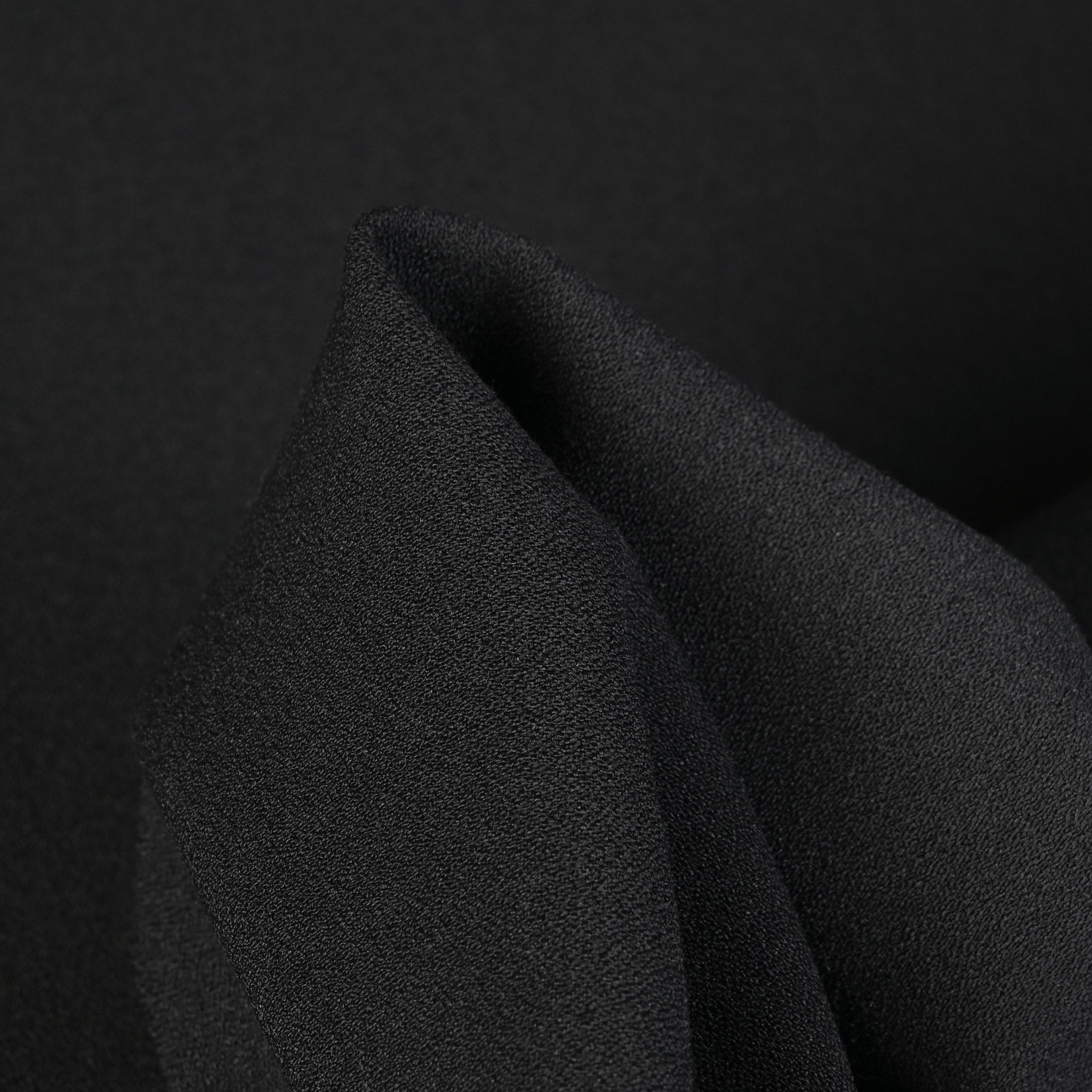 Black Suiting Crepe Fabric 95230