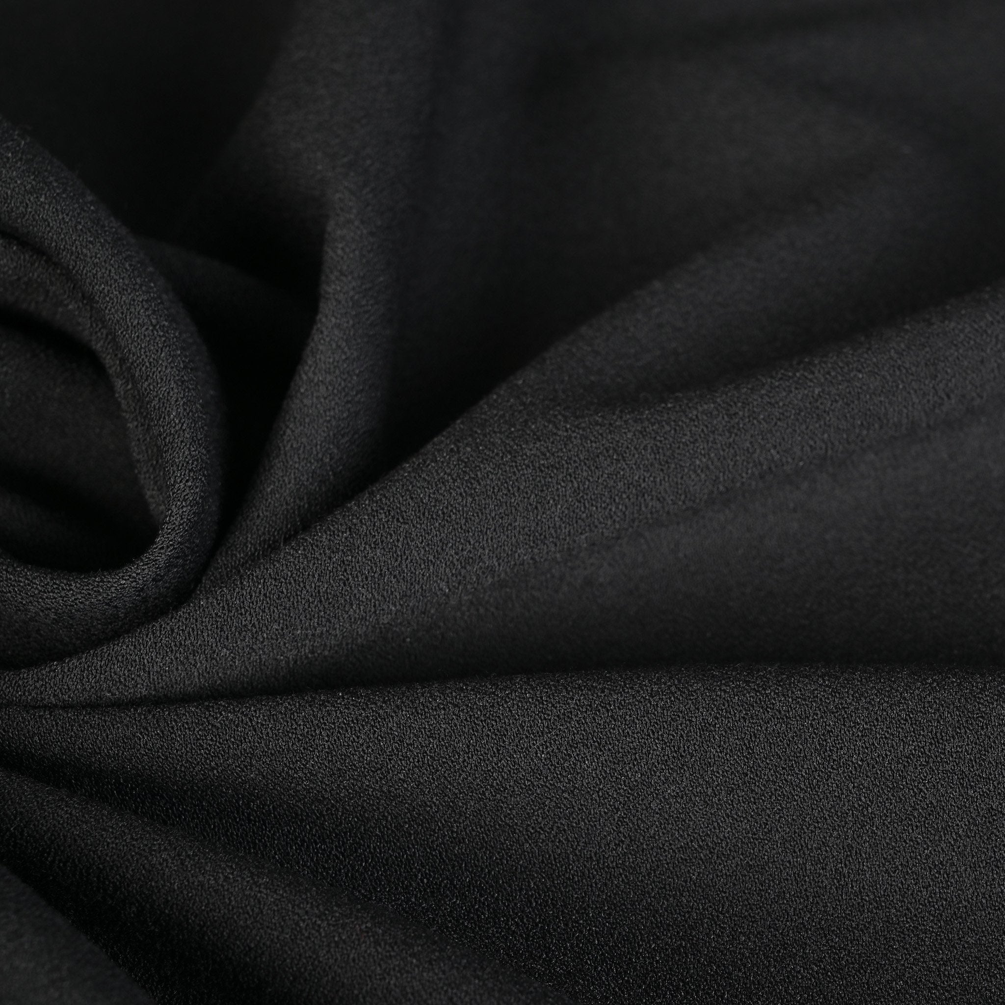 Black Suiting Crepe Fabric 95230