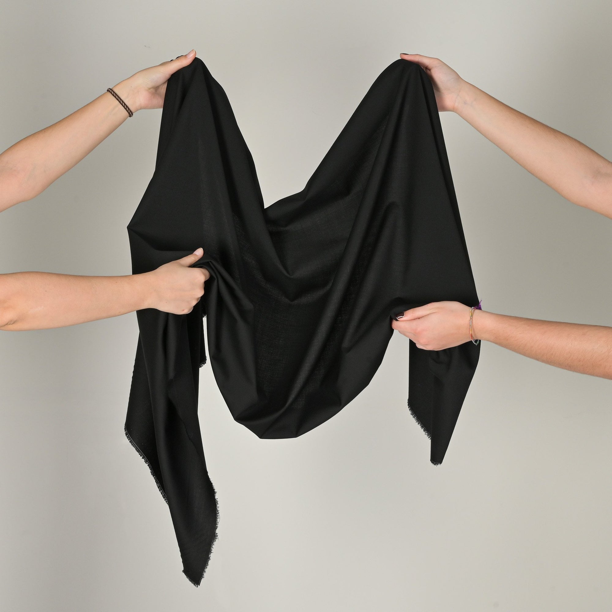 Black Suiting Fabric 11118