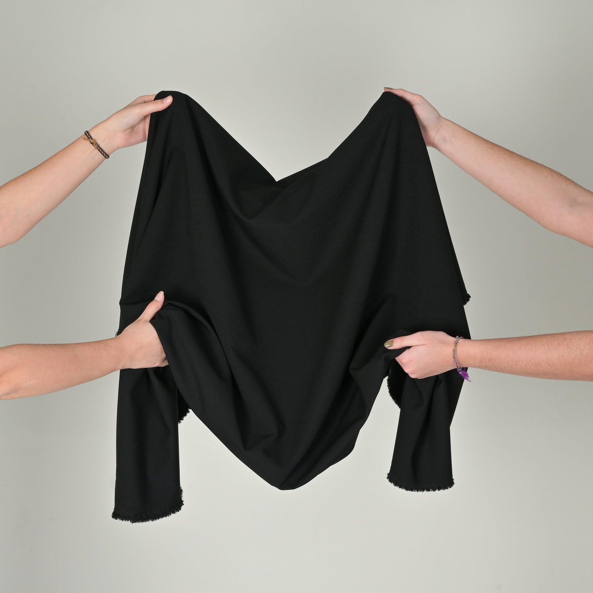 Black Suiting Fabric 11120