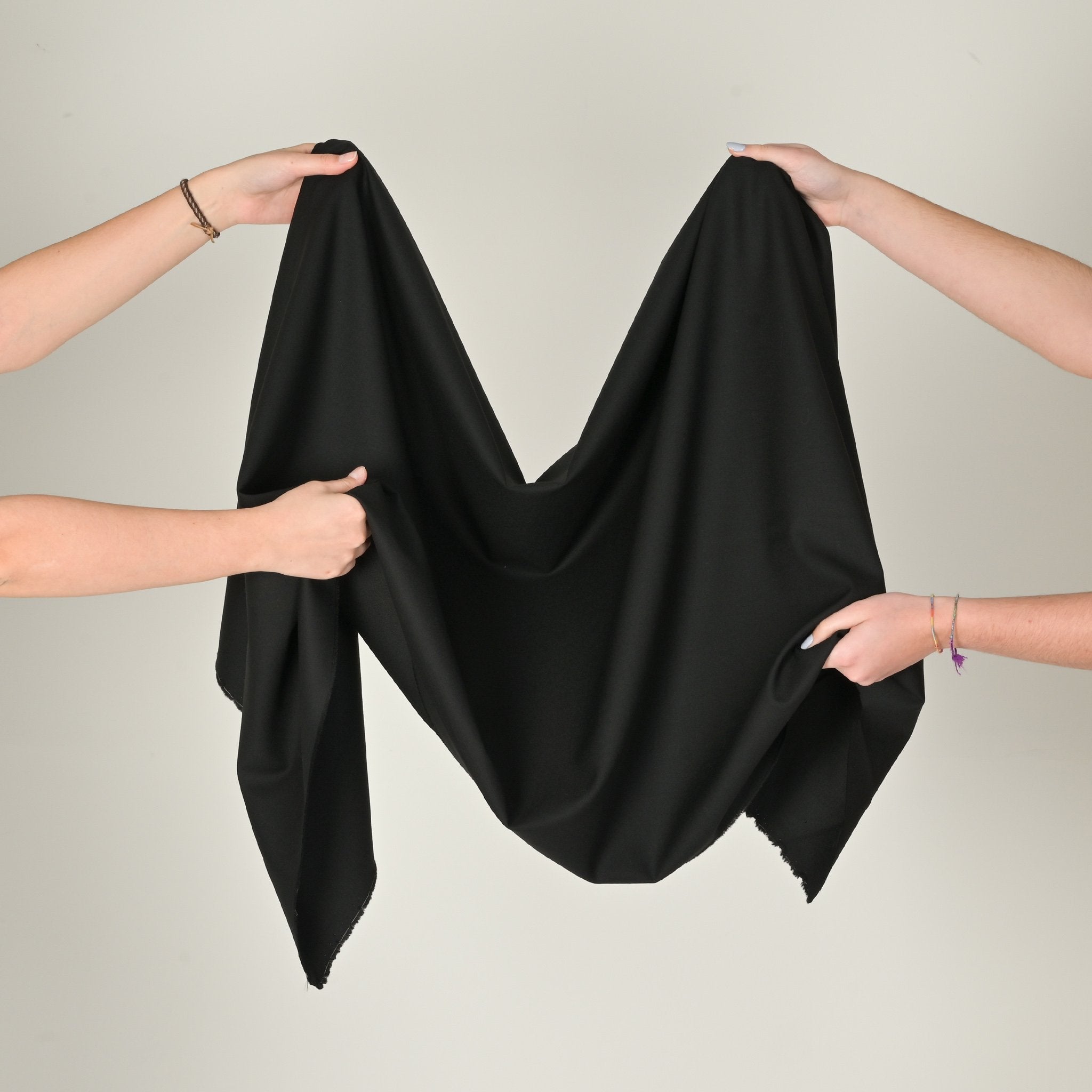 Black Suiting Fabric 3987
