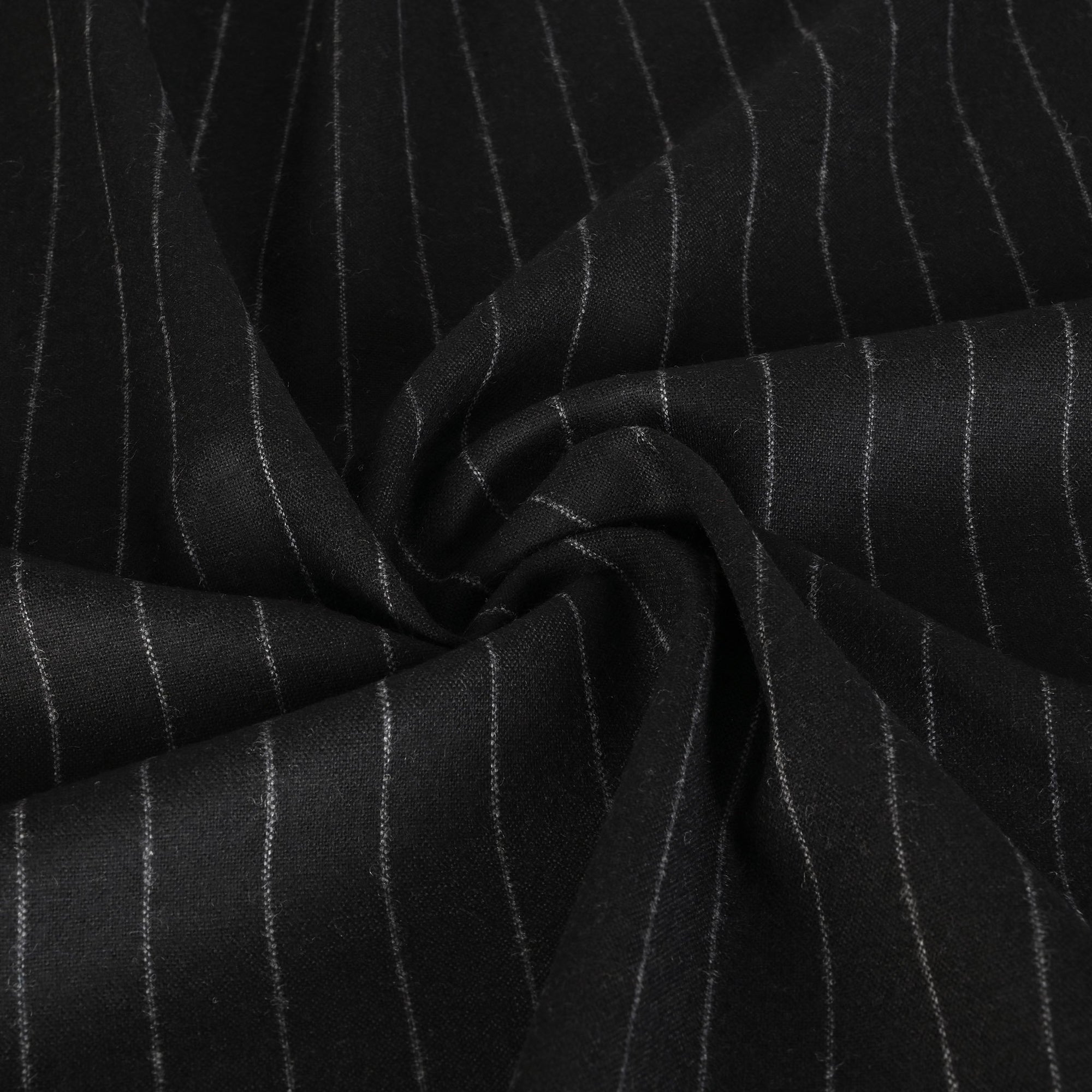 Black Suiting Flannel Fabric 93632