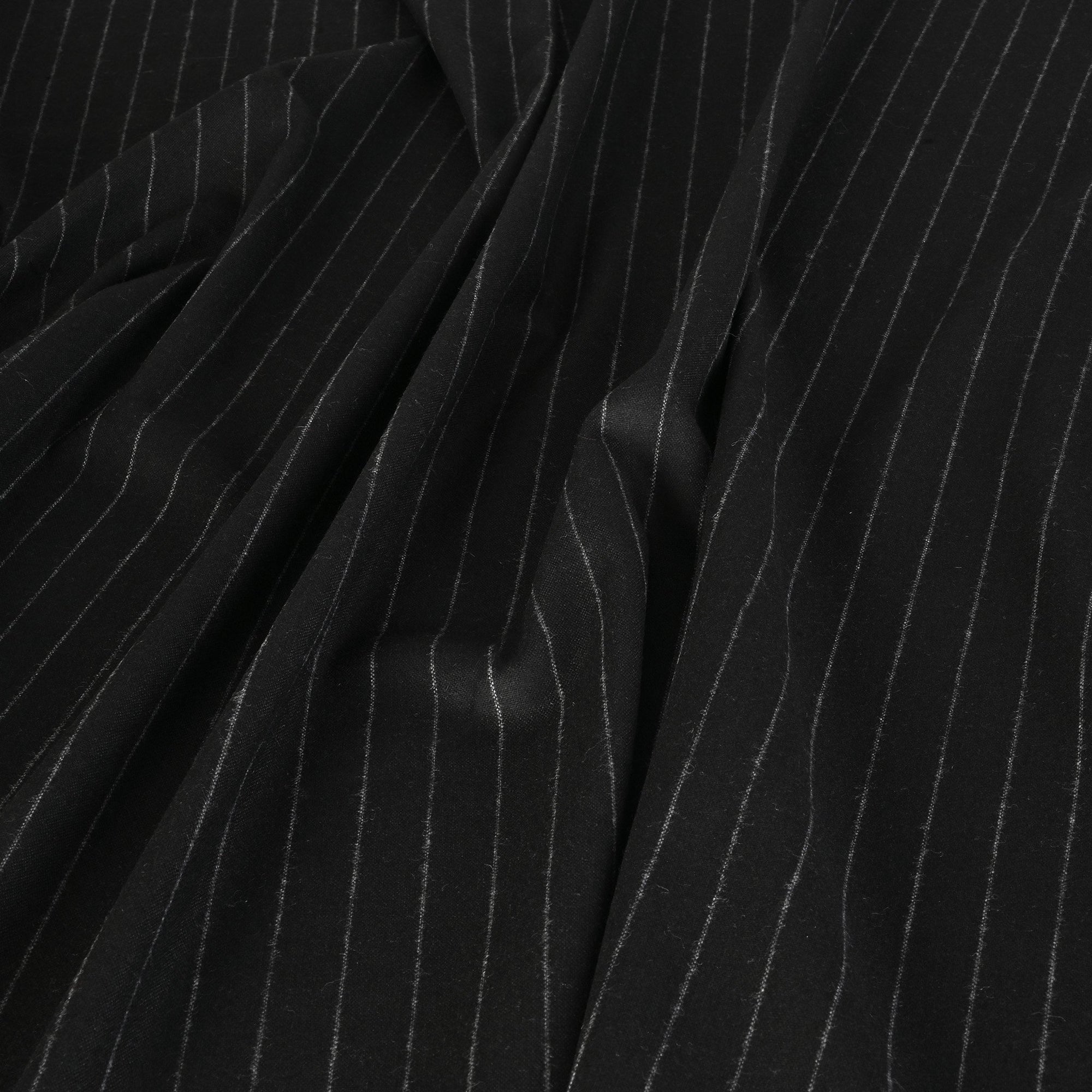 Black Suiting Flannel Fabric 93632