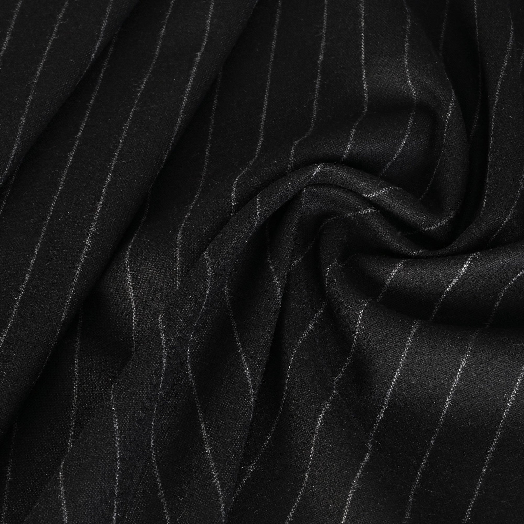 Black Suiting Flannel Fabric 93632