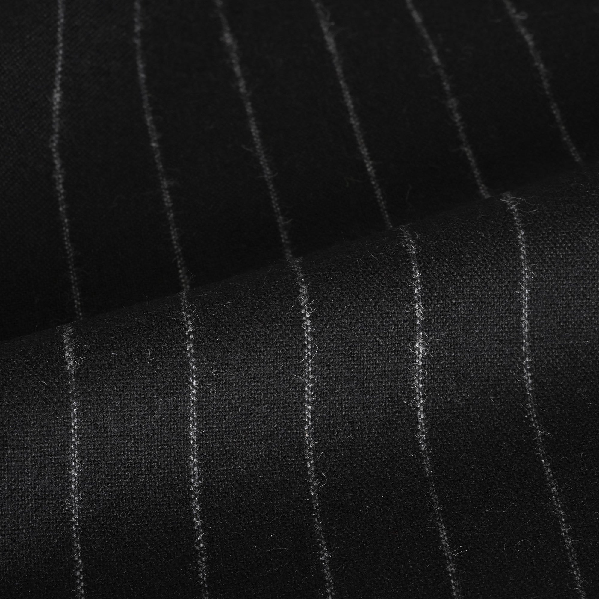 Black Suiting Flannel Fabric 93632