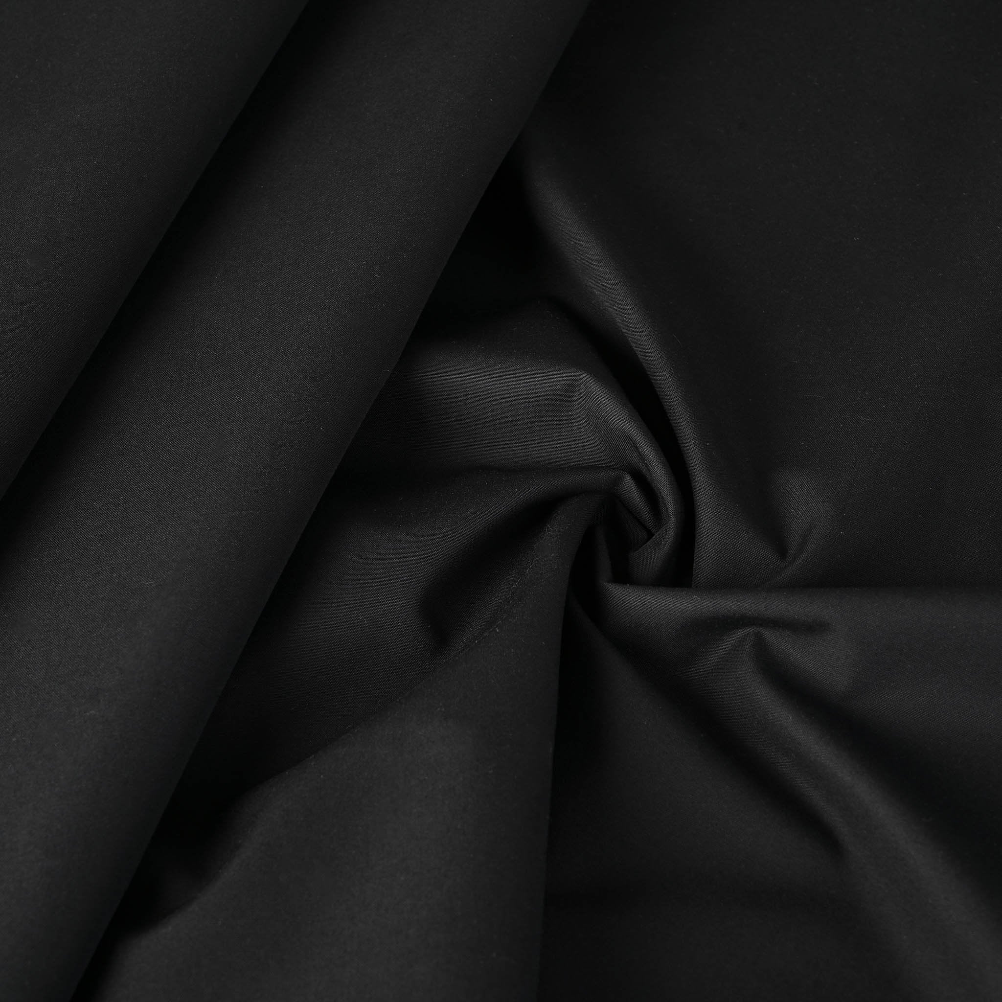 Black Trench Cotton Fabric 2756