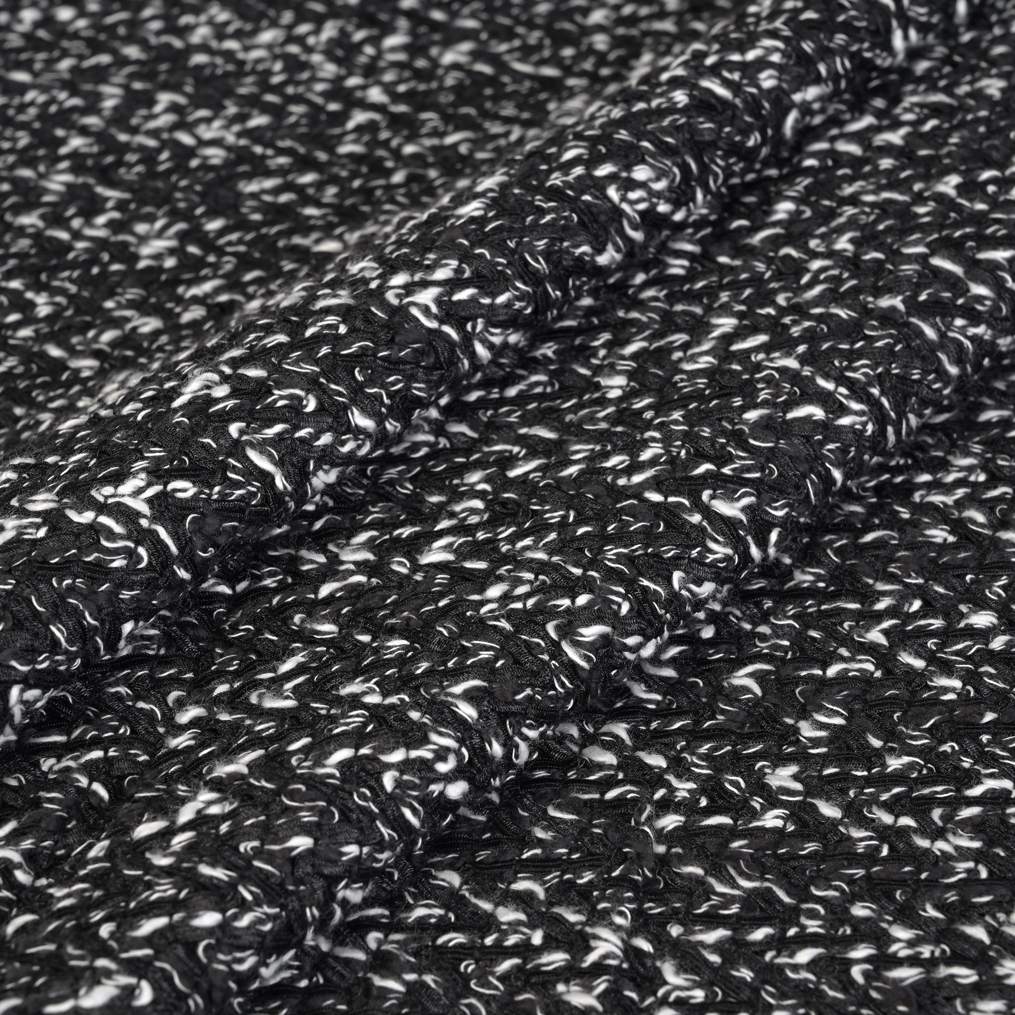 Black Tweed Fabric 1675