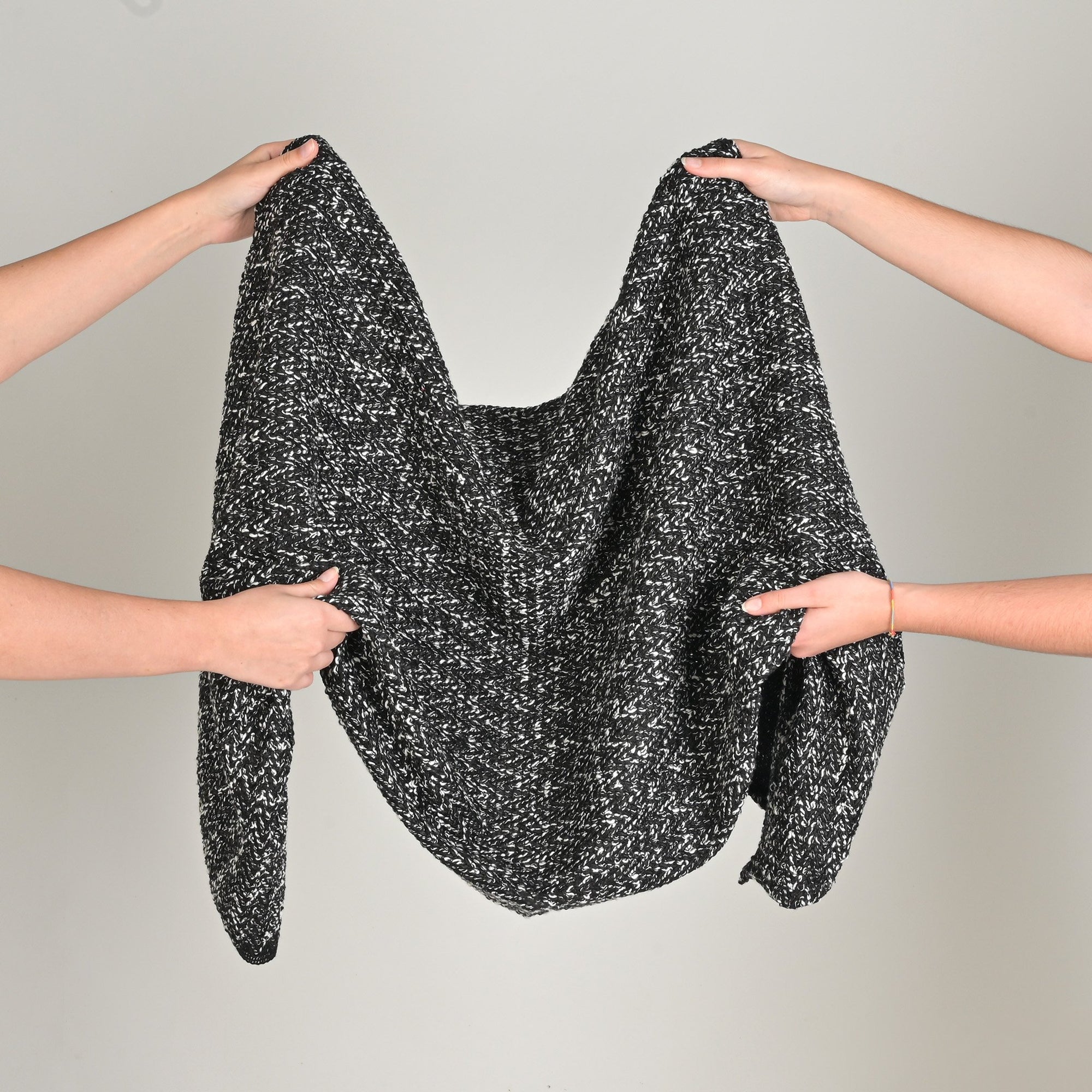 Black Tweed Fabric 1675