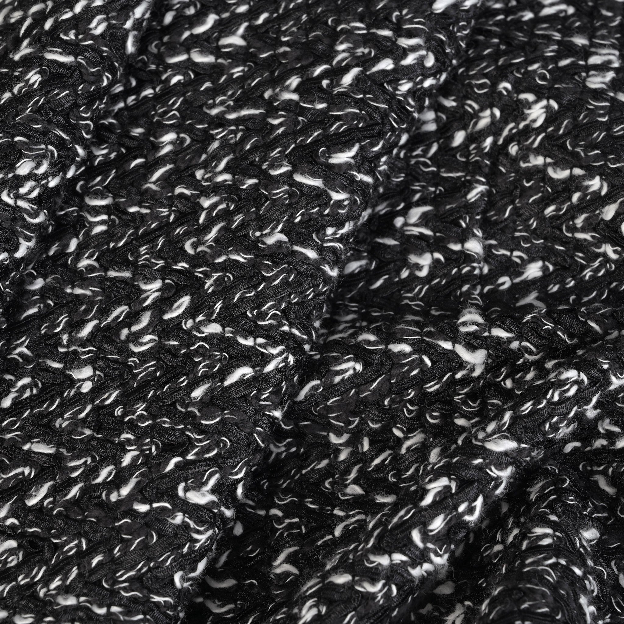 Black Tweed Fabric 1675