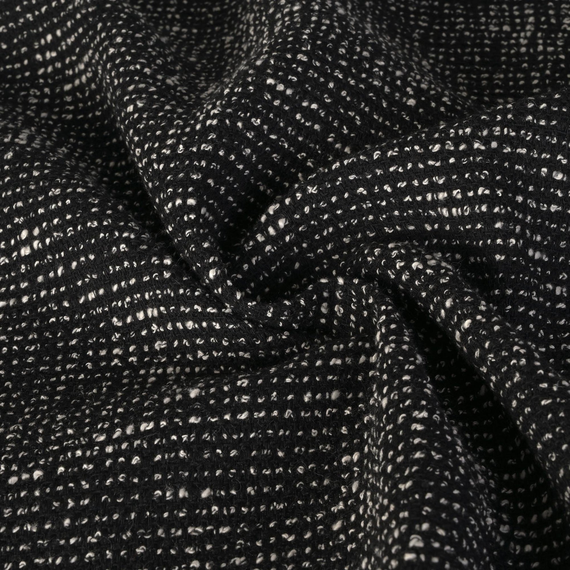Black Tweed Fabric 3046