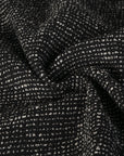 Black Tweed Fabric 3046