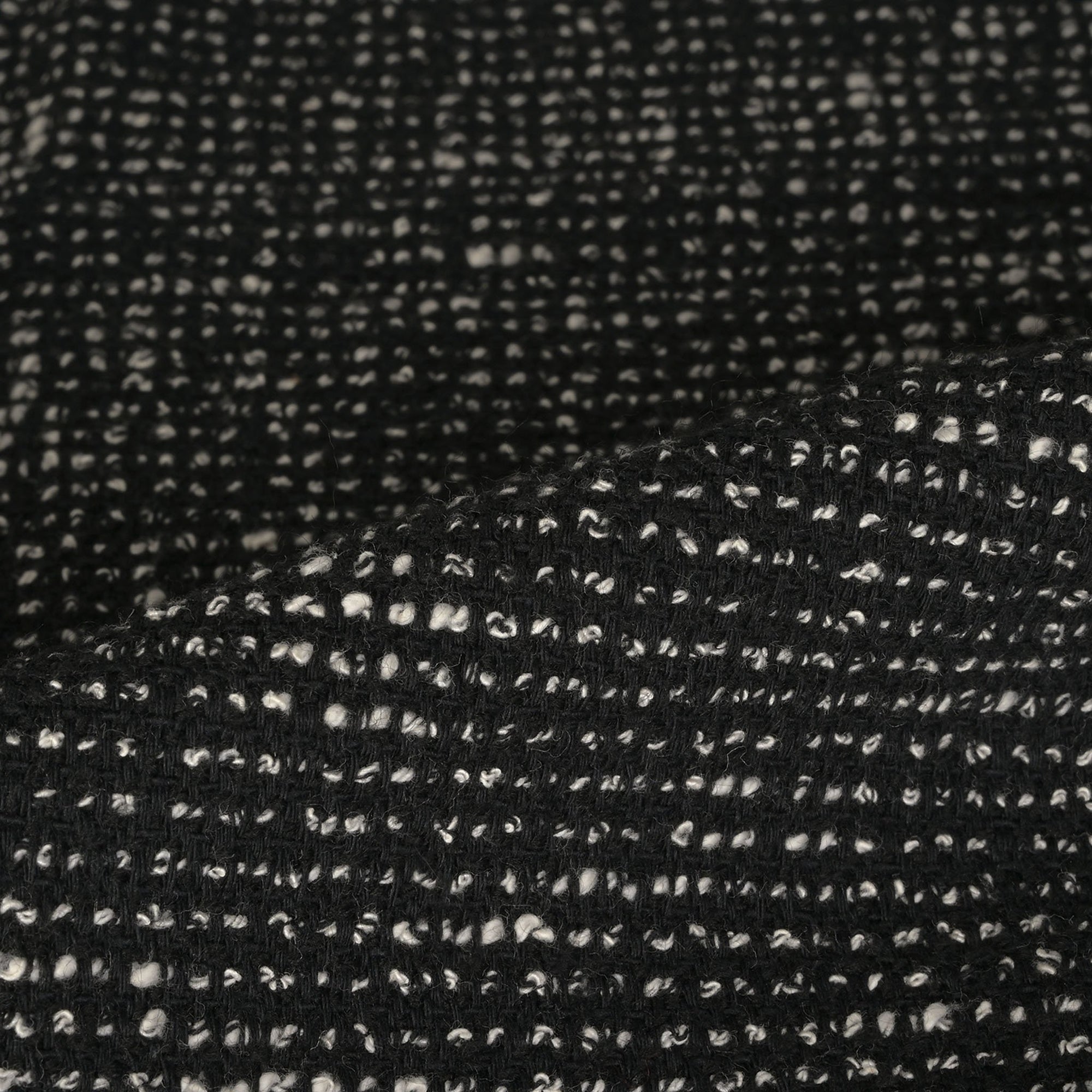Black Tweed Fabric 3046