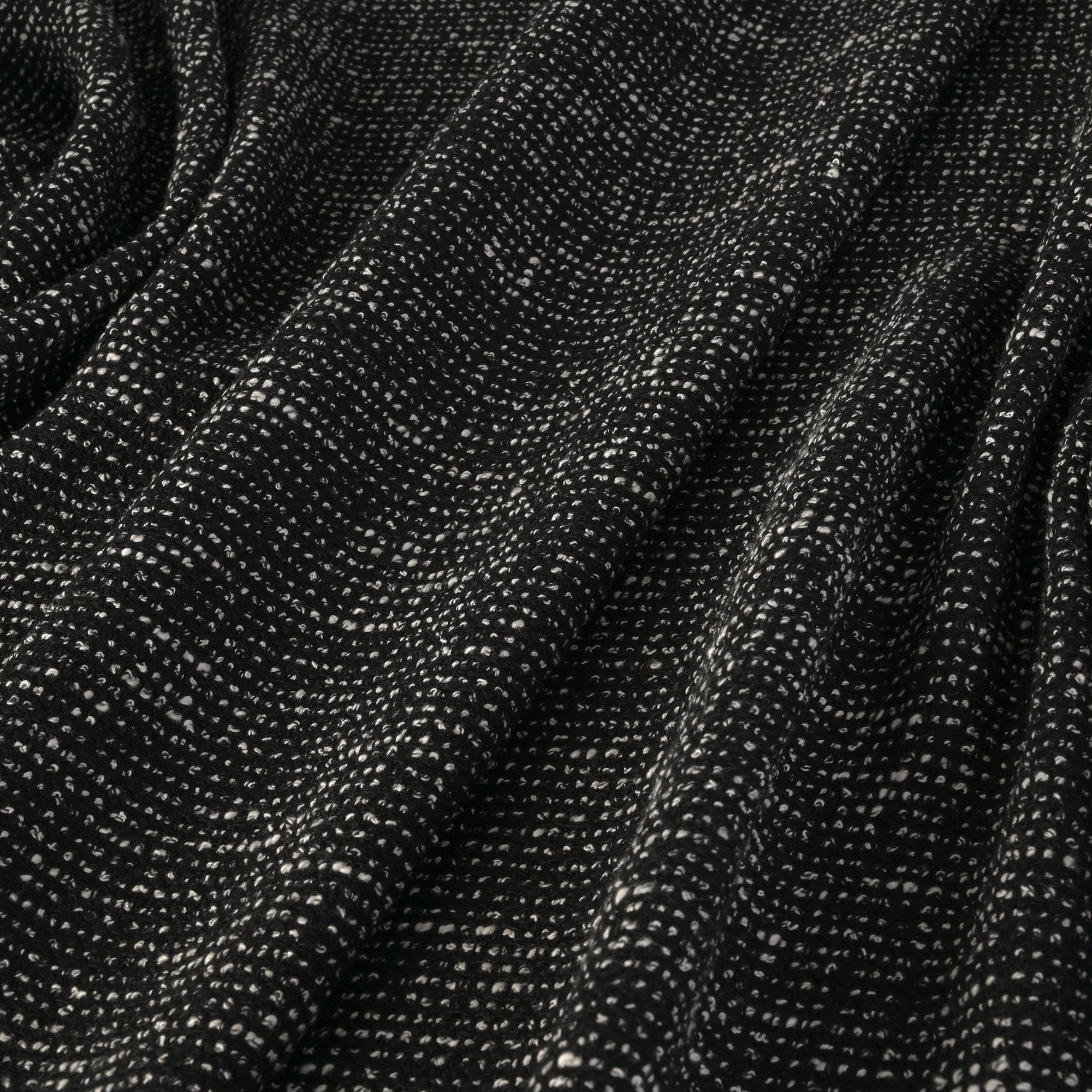 Black Tweed Fabric 3046