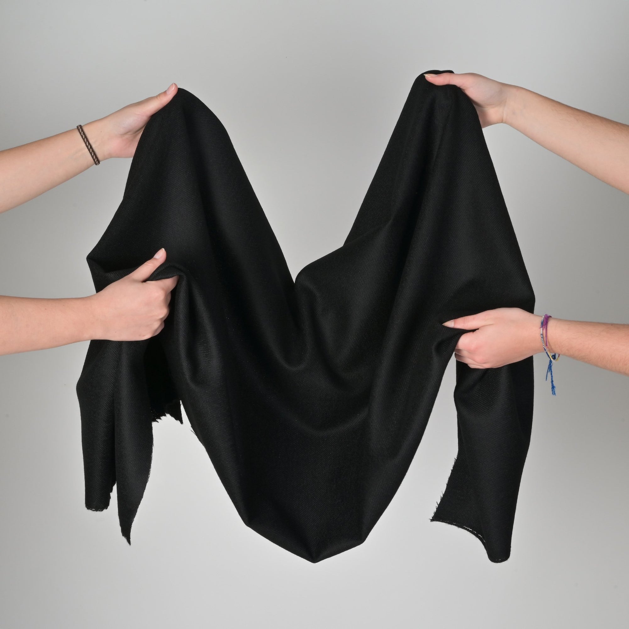 Black Twill Suiting Fabric 1882