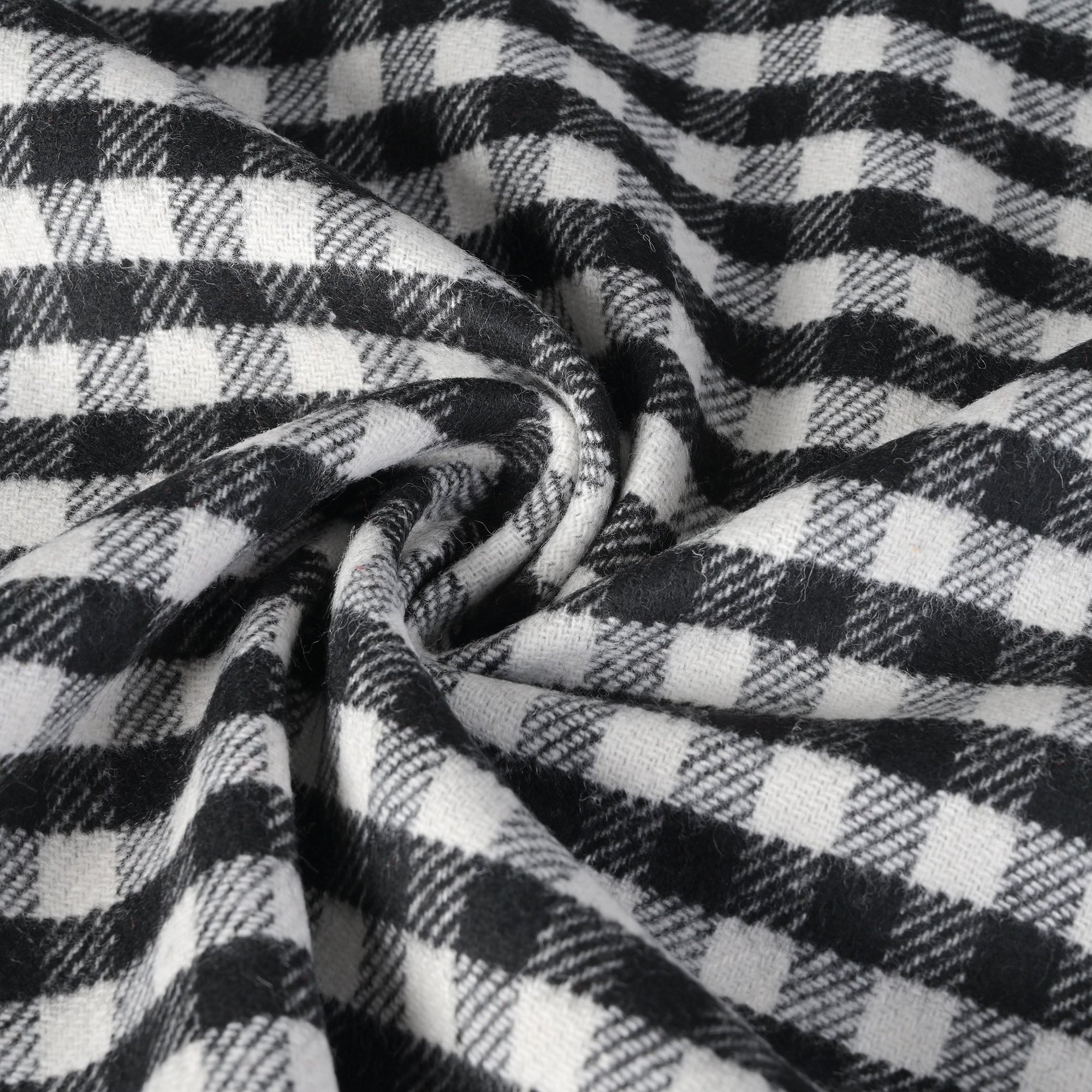 Black & White Vichy Coating Fabric 9495