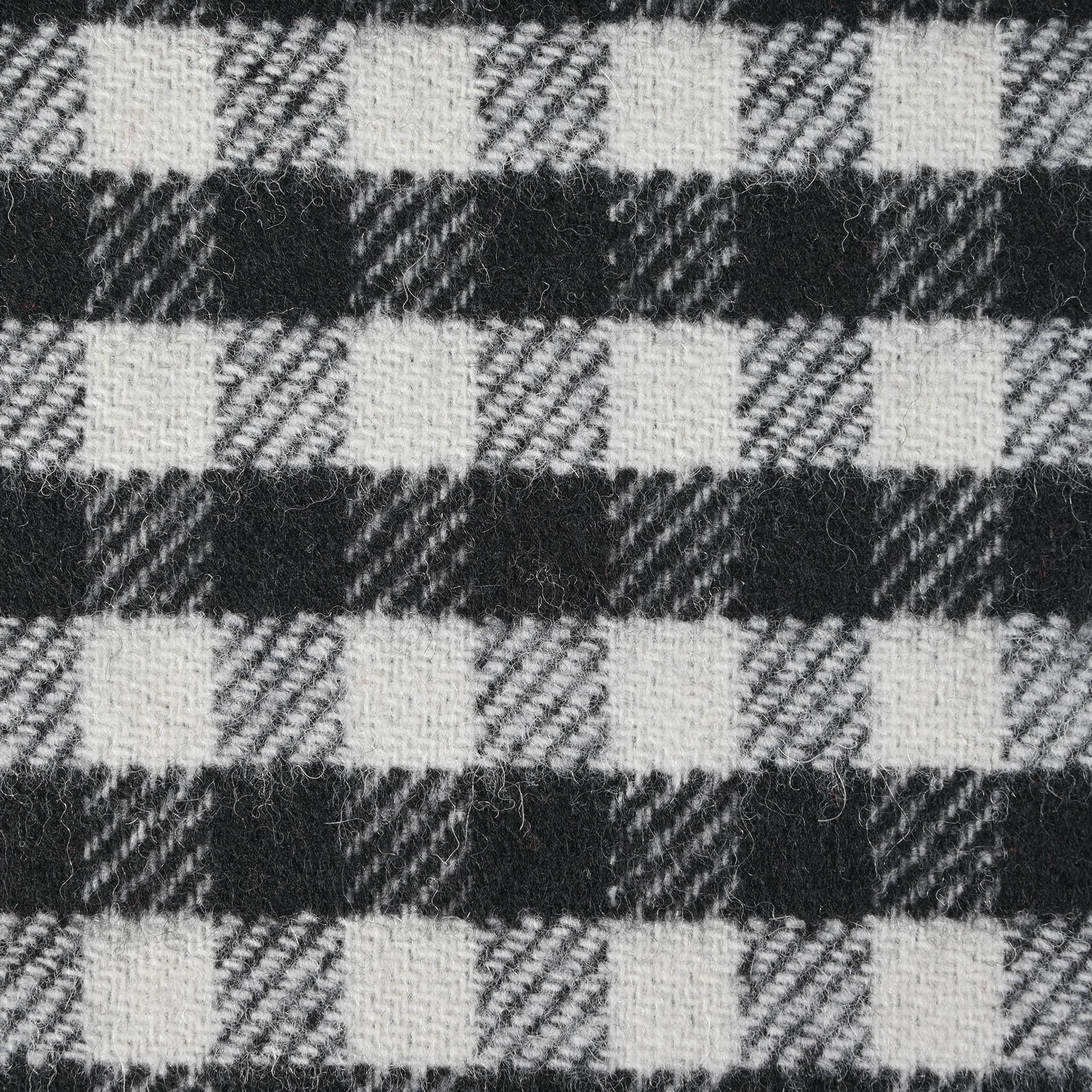 Black &amp; White Vichy Coating Fabric 9495
