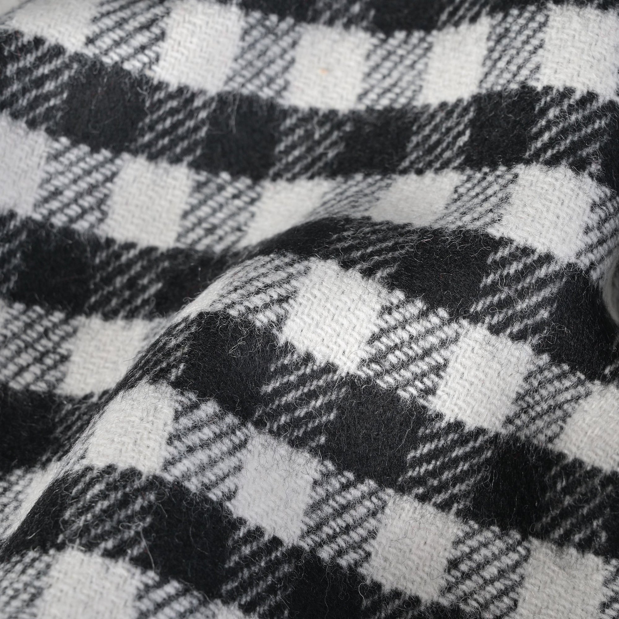 Black &amp; White Vichy Coating Fabric 9495