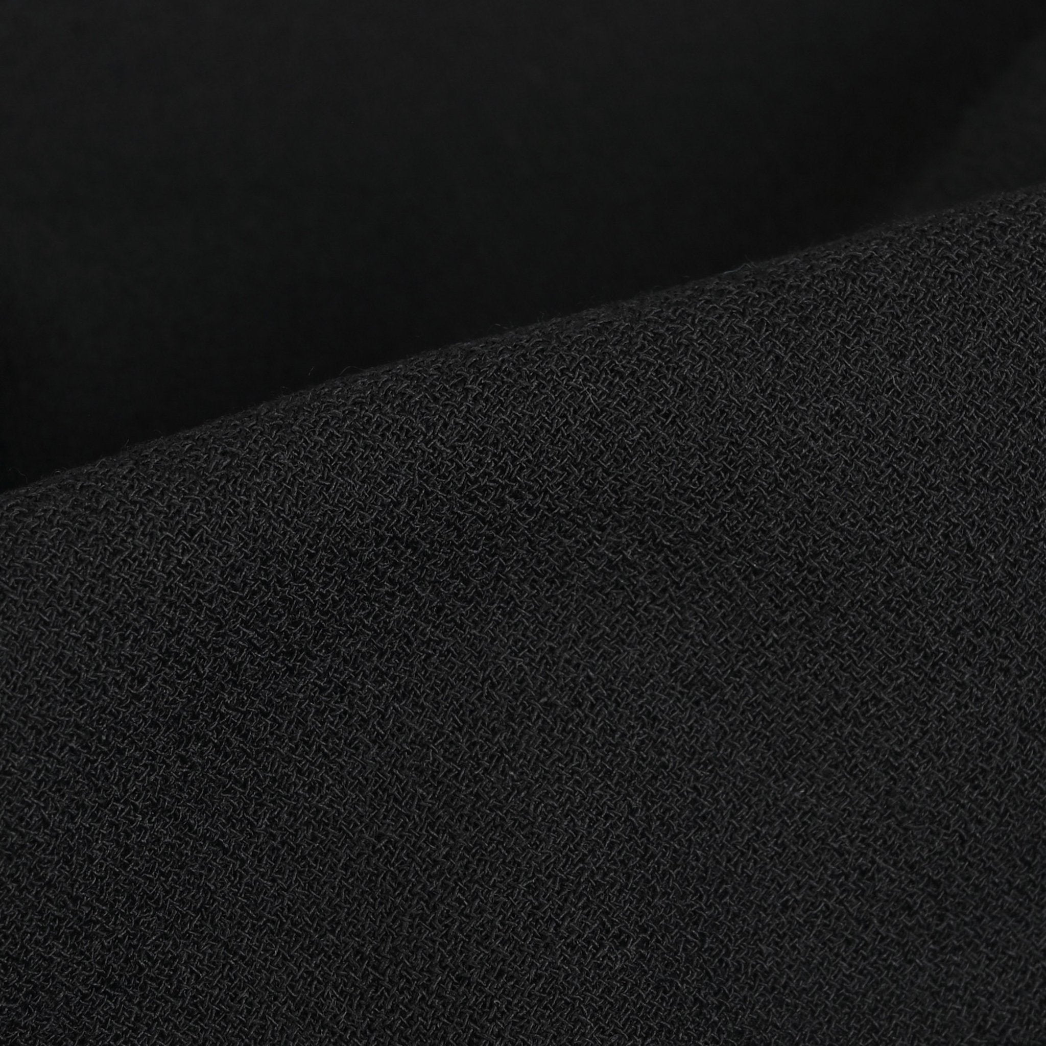 Black Wool Crepe Fabric 96262