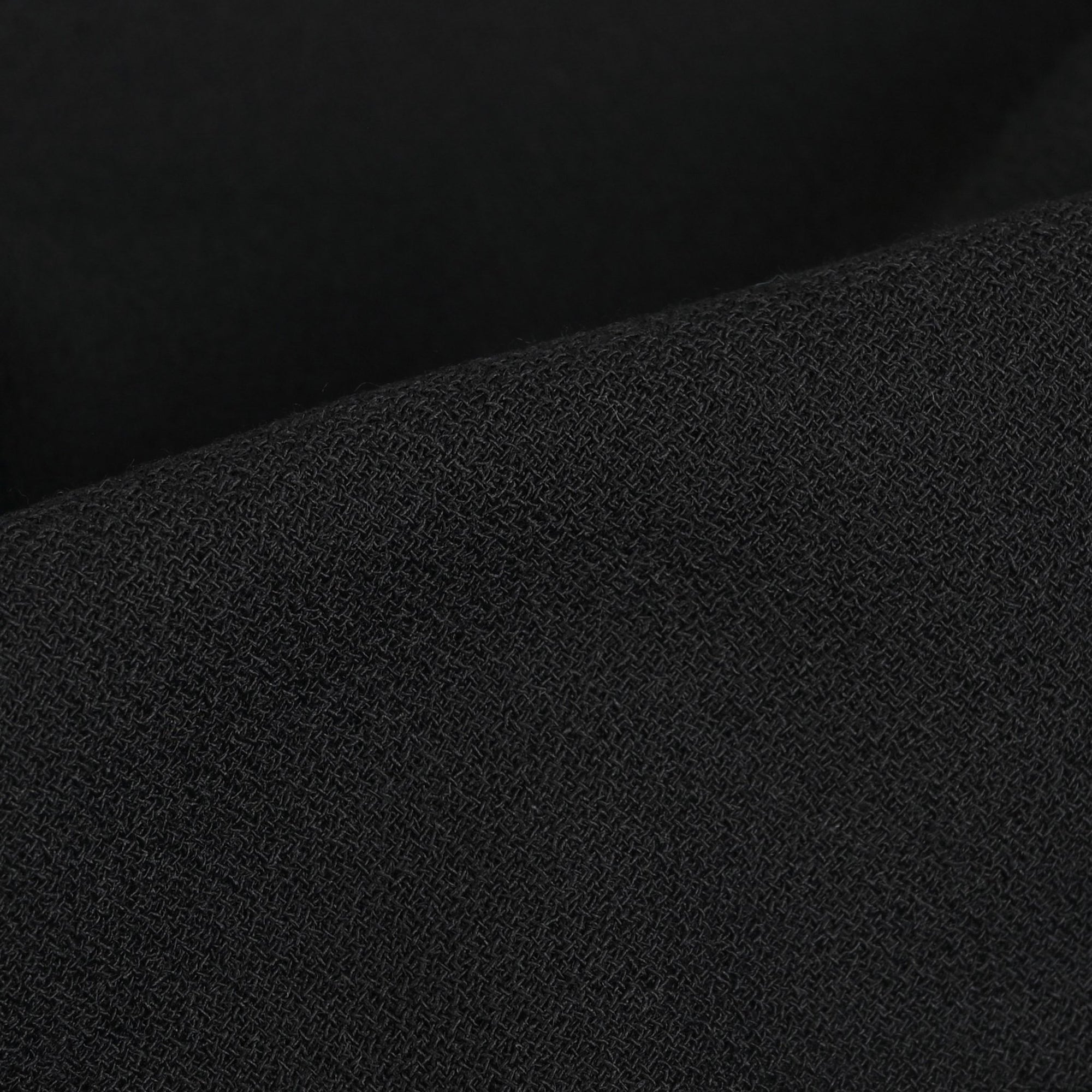 Black Wool Crepe Fabric 96262