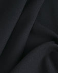 Black Woollen Crepe Fabric 96862