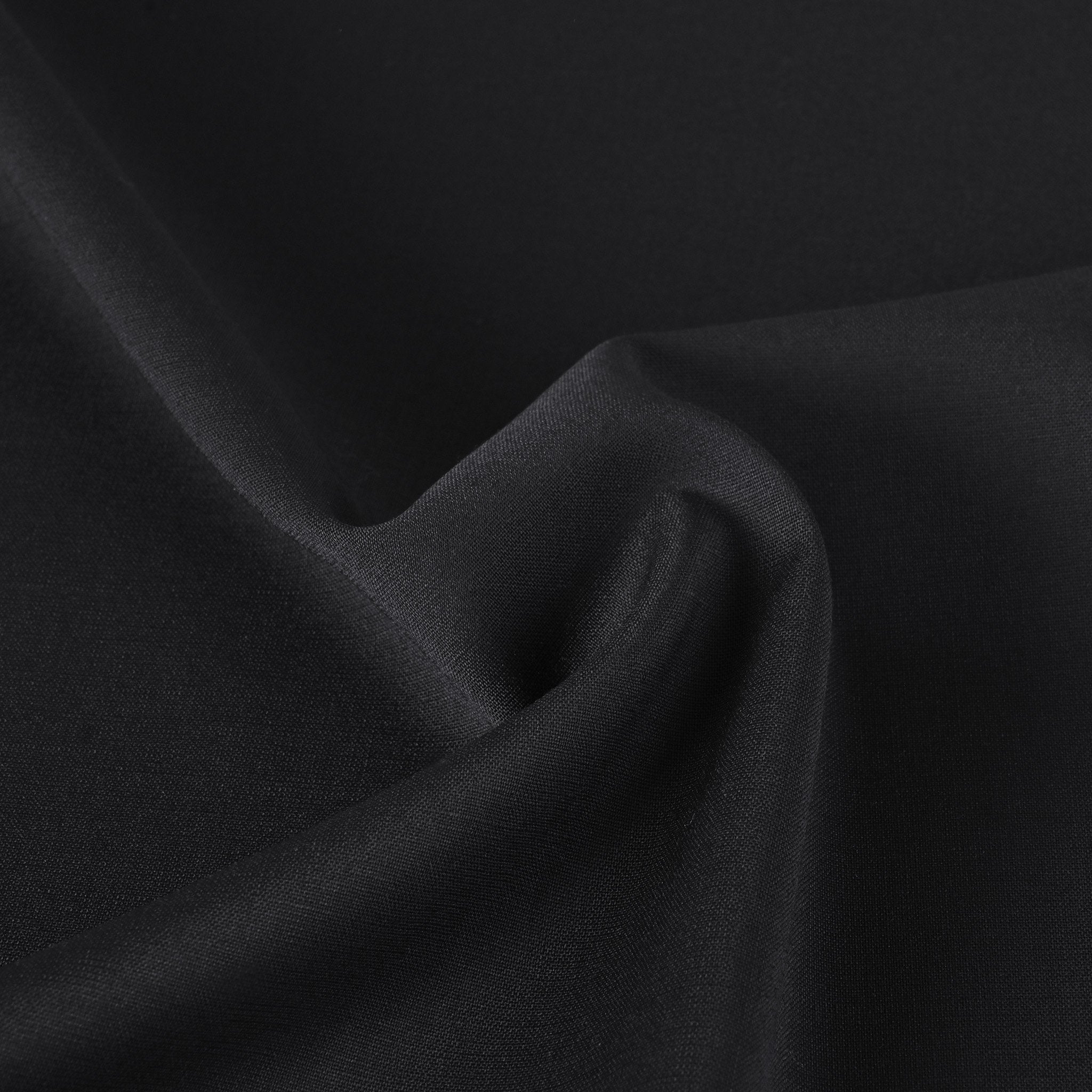 Black Woollen Suiting Fabric 12055