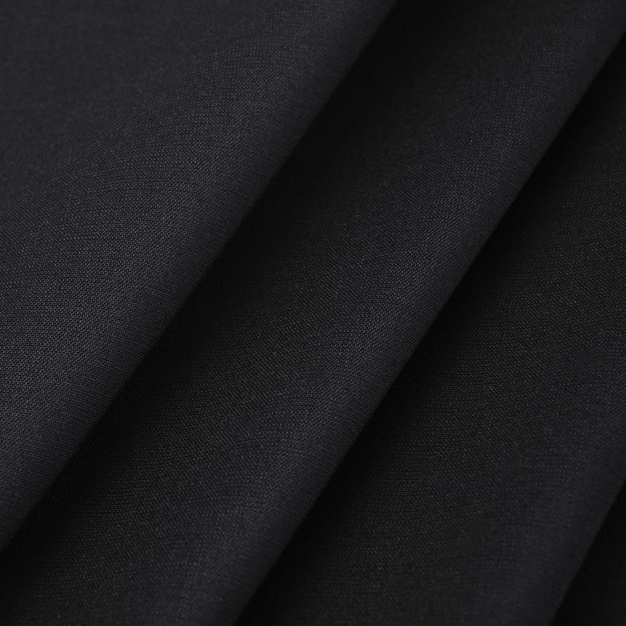 Black Woollen Suiting Fabric 12055