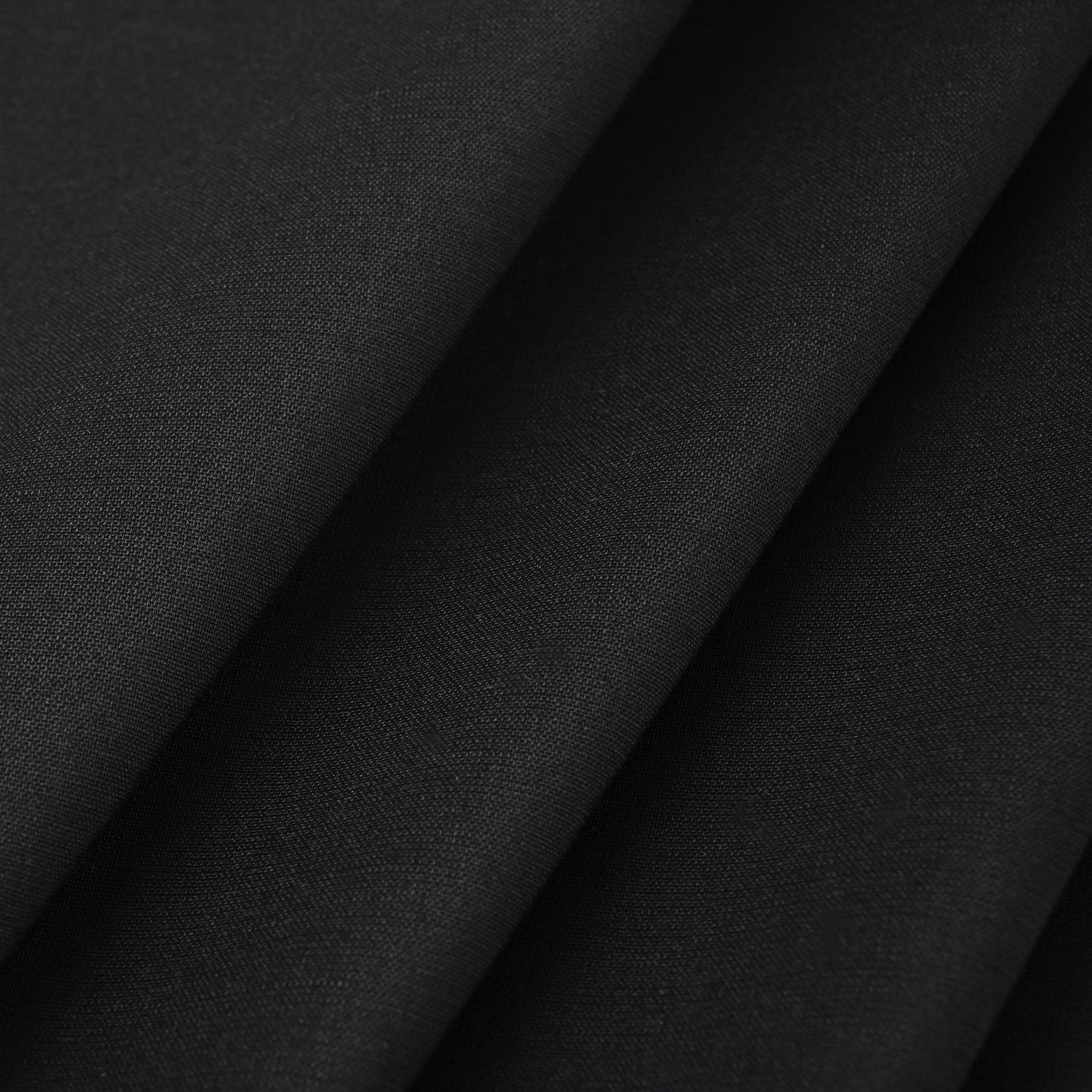 Black Woollen Suiting Fabric 12055