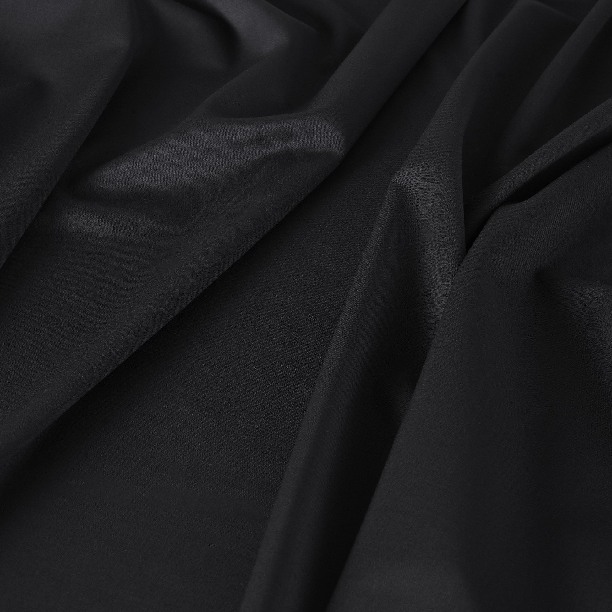Black Woollen Suiting Fabric 12055