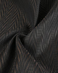 Black and Brown Jacquard Fabric 95341