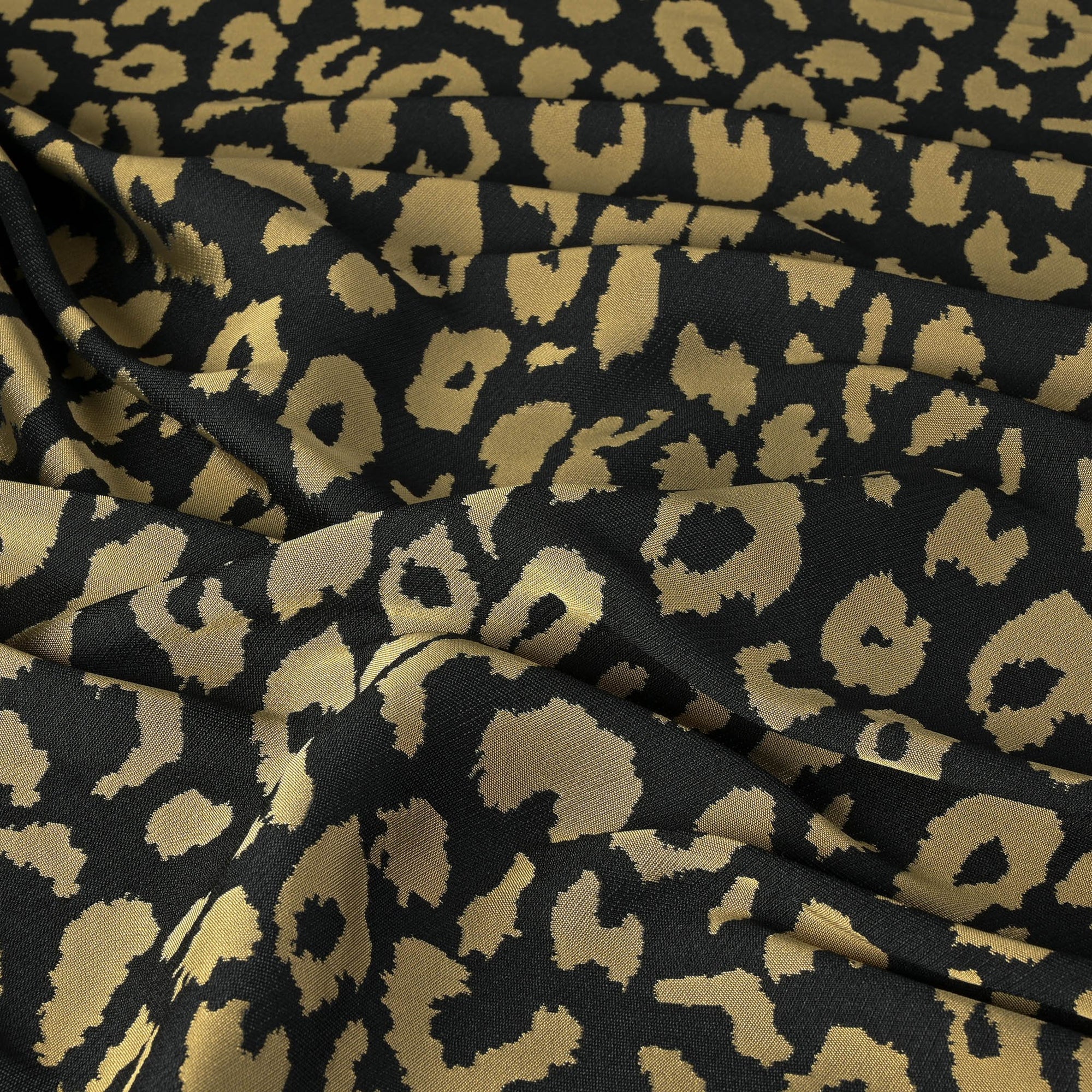 Black and Gold Jacquard Fabric 4514