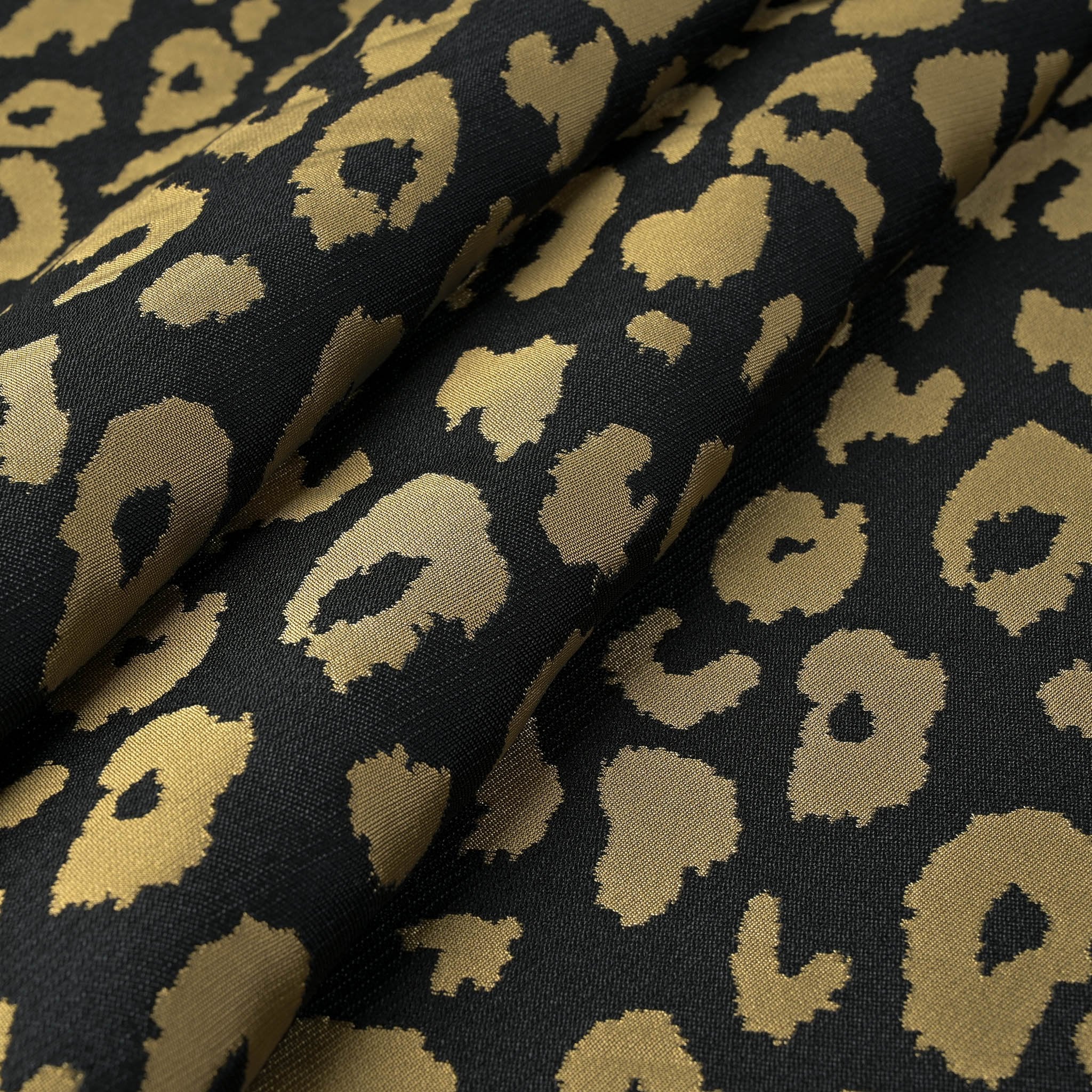 Black and Gold Jacquard Fabric 4514