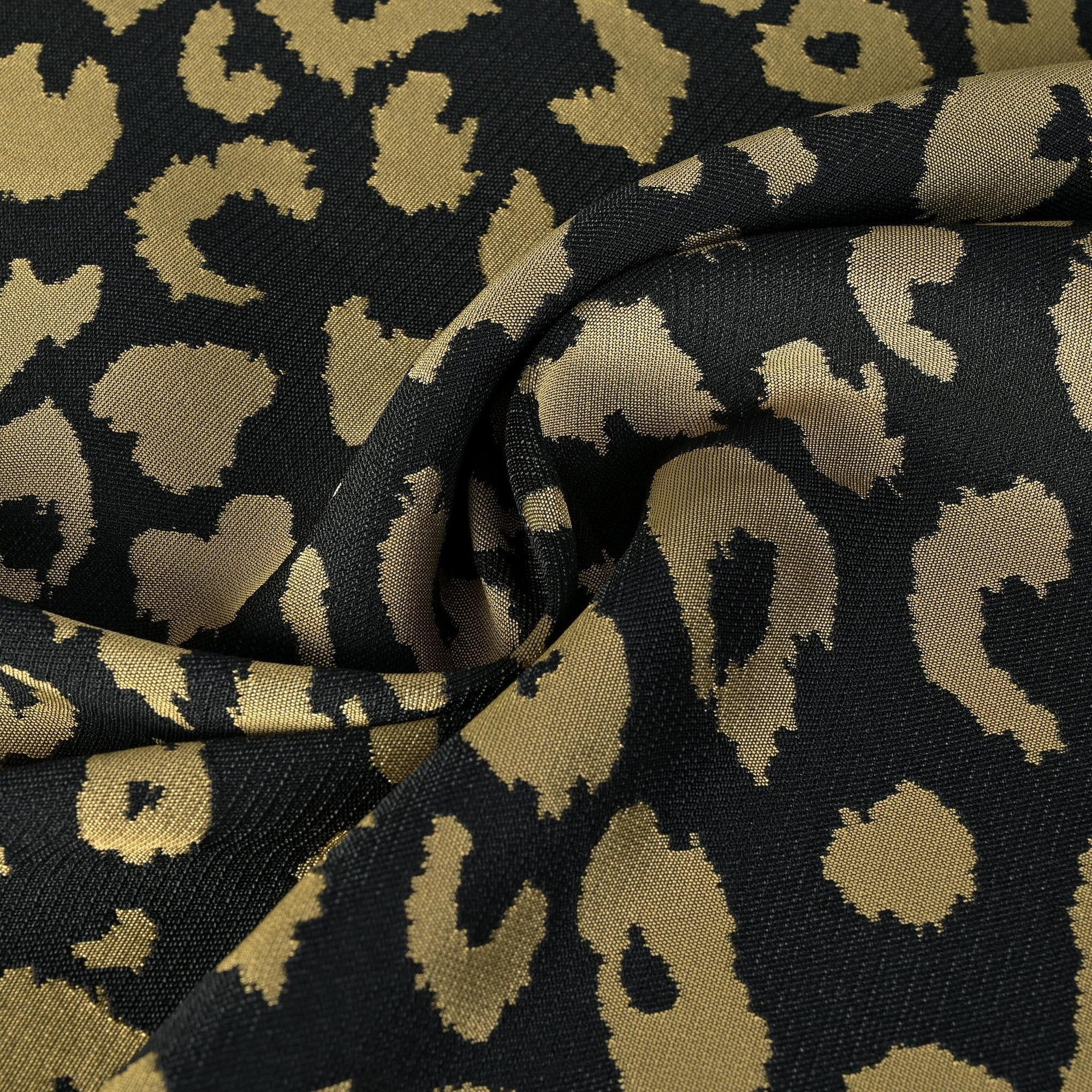 Black and Gold Jacquard Fabric 4514