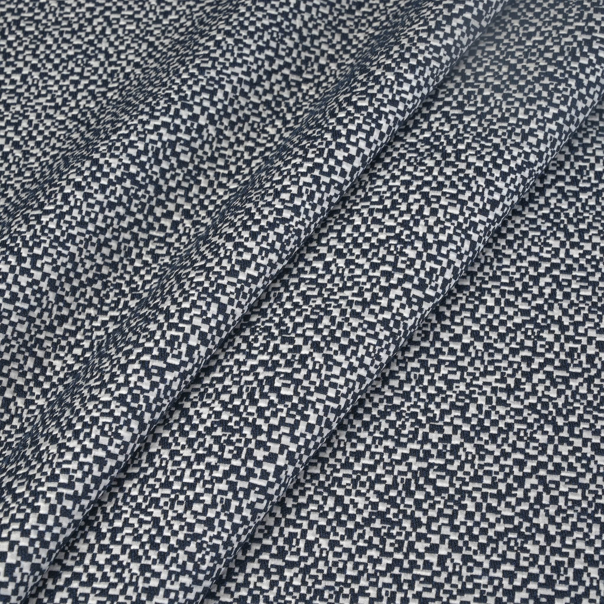 Black and Grey Jacquard Fabric 95197