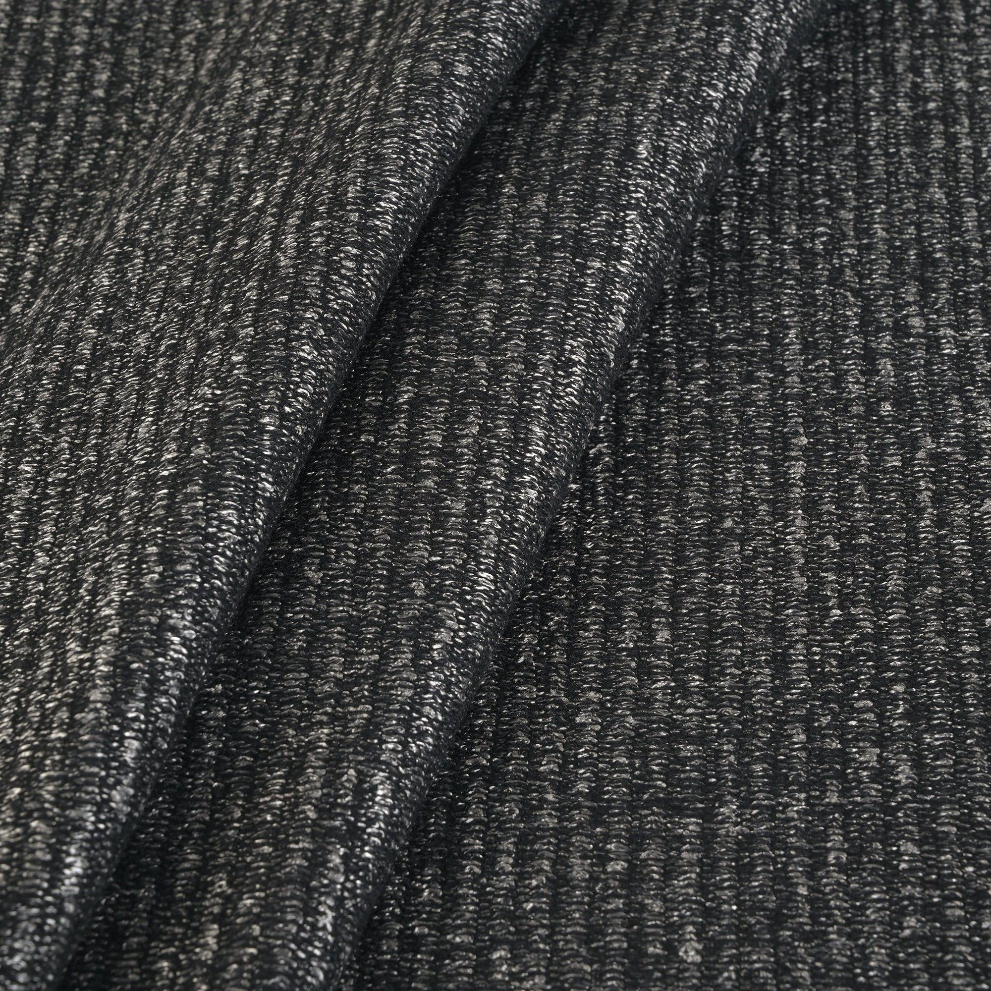 Black and Grey Tweed Fabric 95344