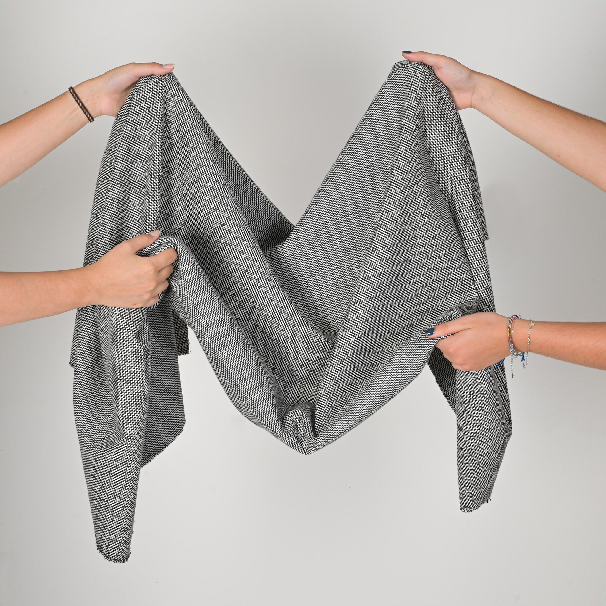 Black and White Coating Fabric 4941