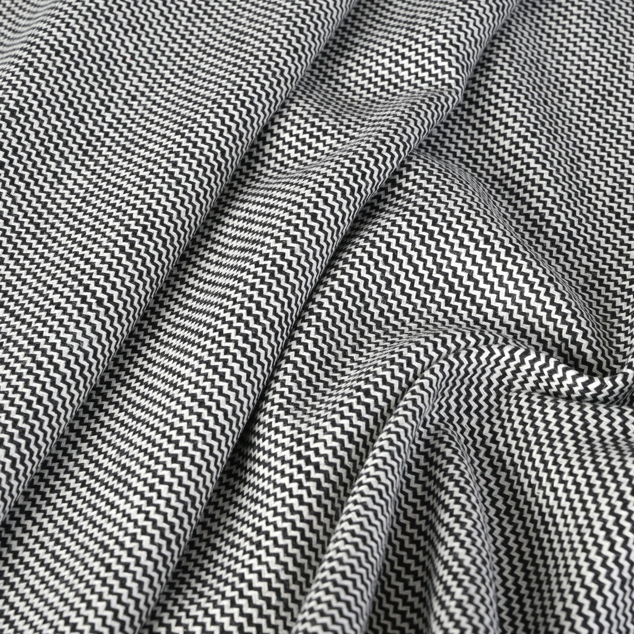 Black and White Coating Fabric 4941 – Fabrics4Fashion