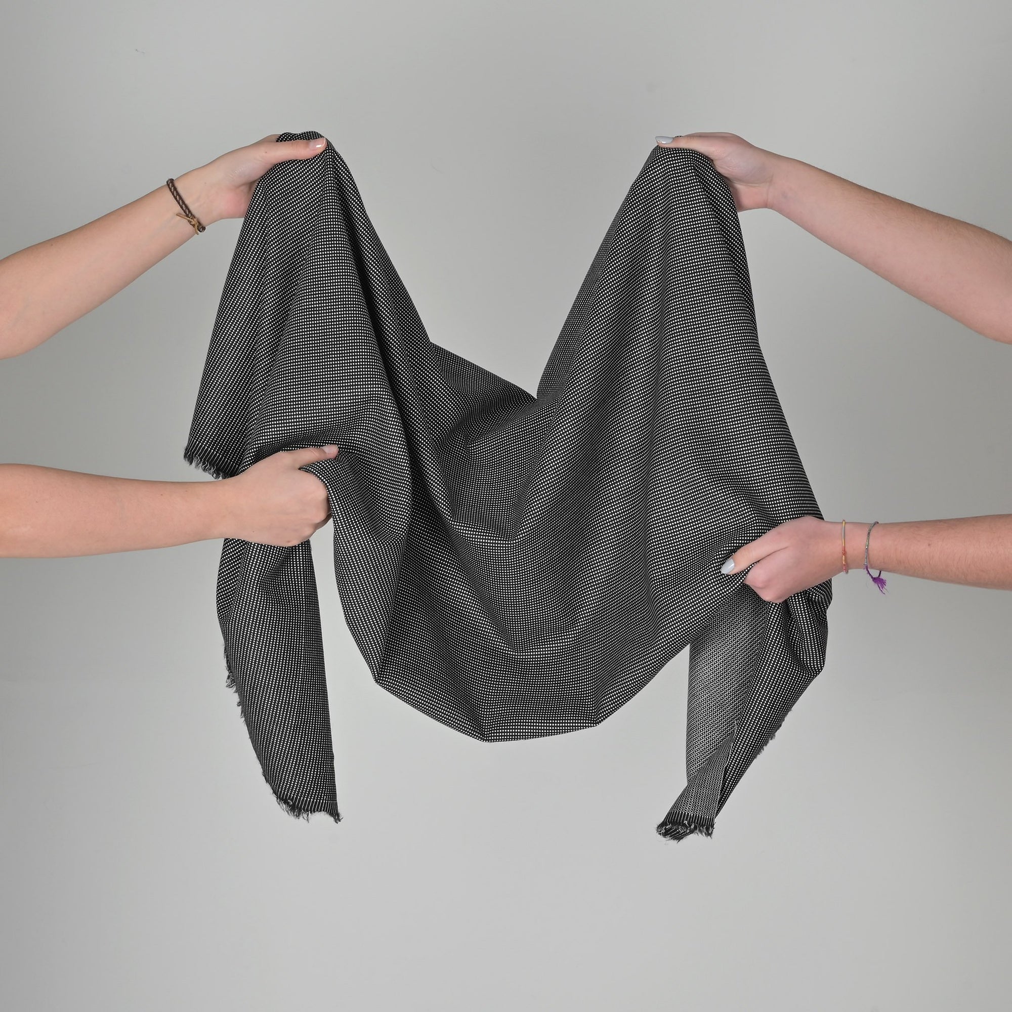 Black and White Suiting Fabric 99217