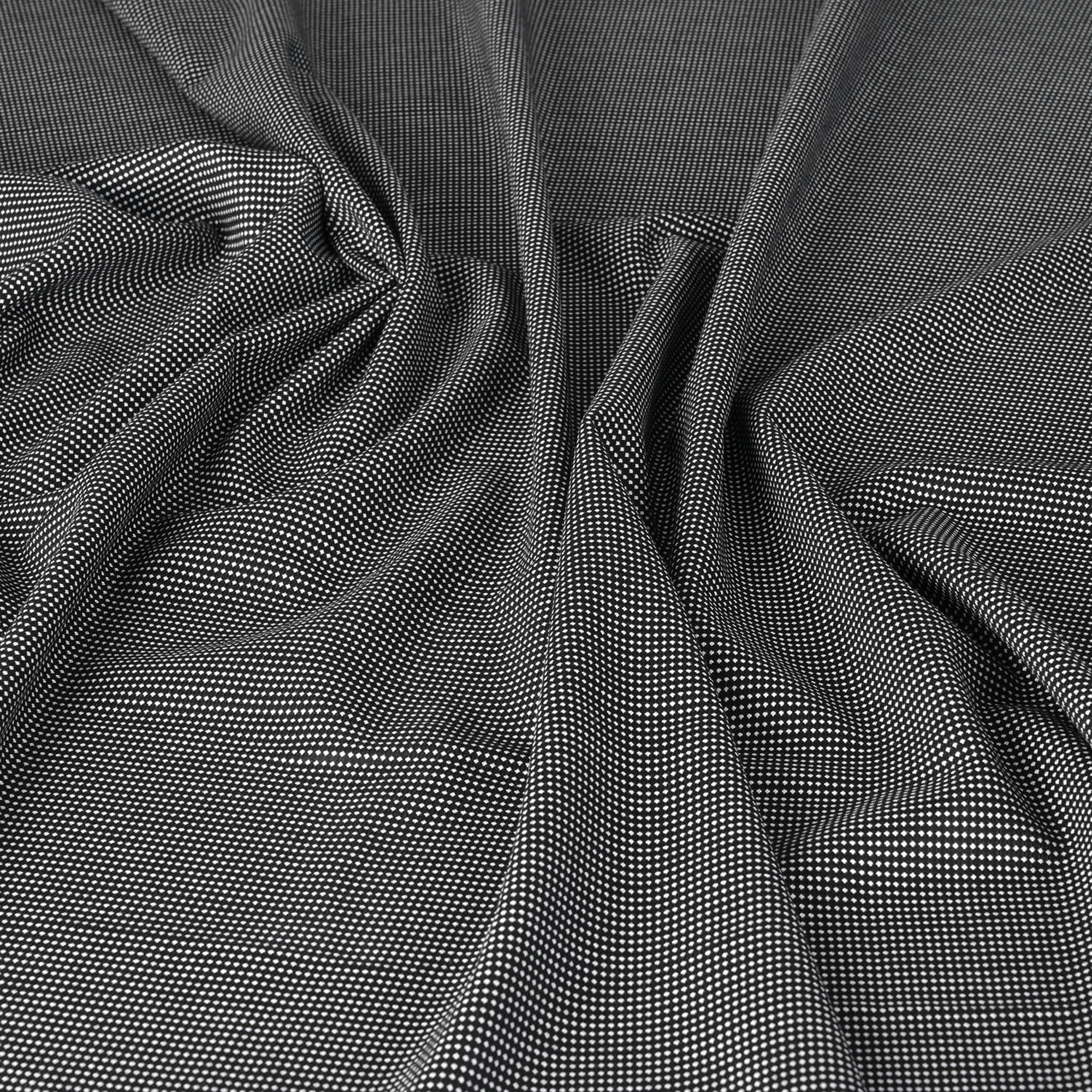 Black and White Suiting Fabric 99217