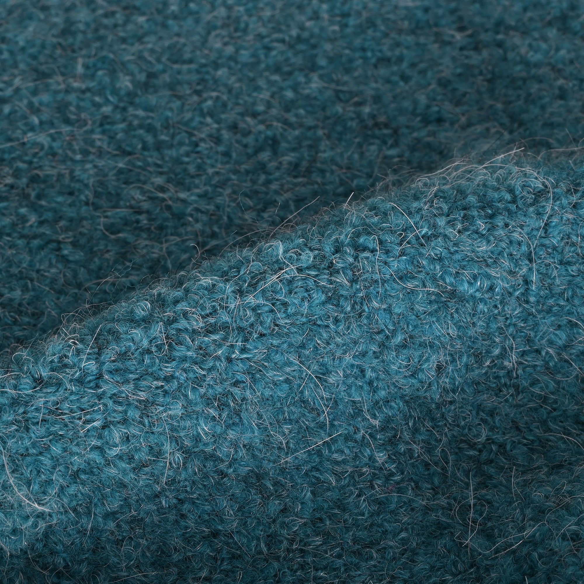 Blue Bouclé Coating Fabric 93142