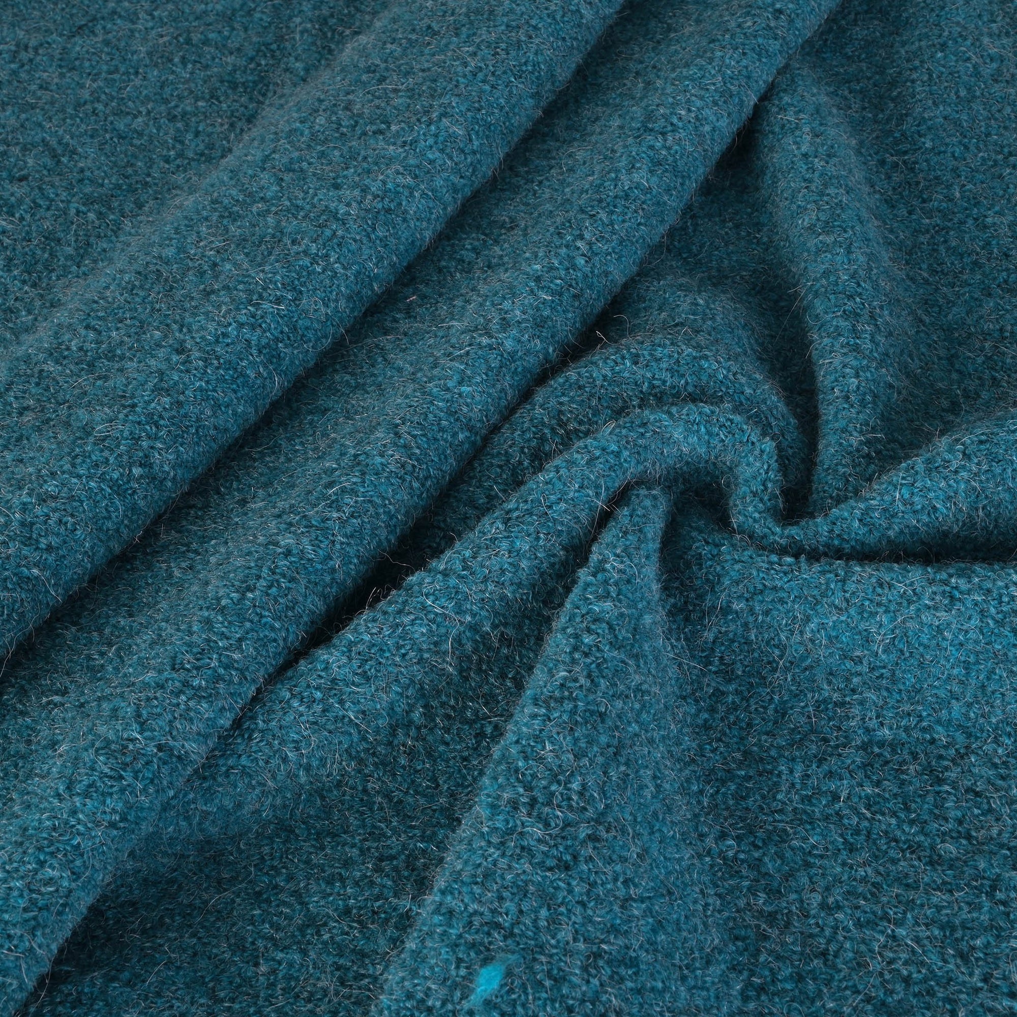 Blue Bouclé Coating Fabric 93142