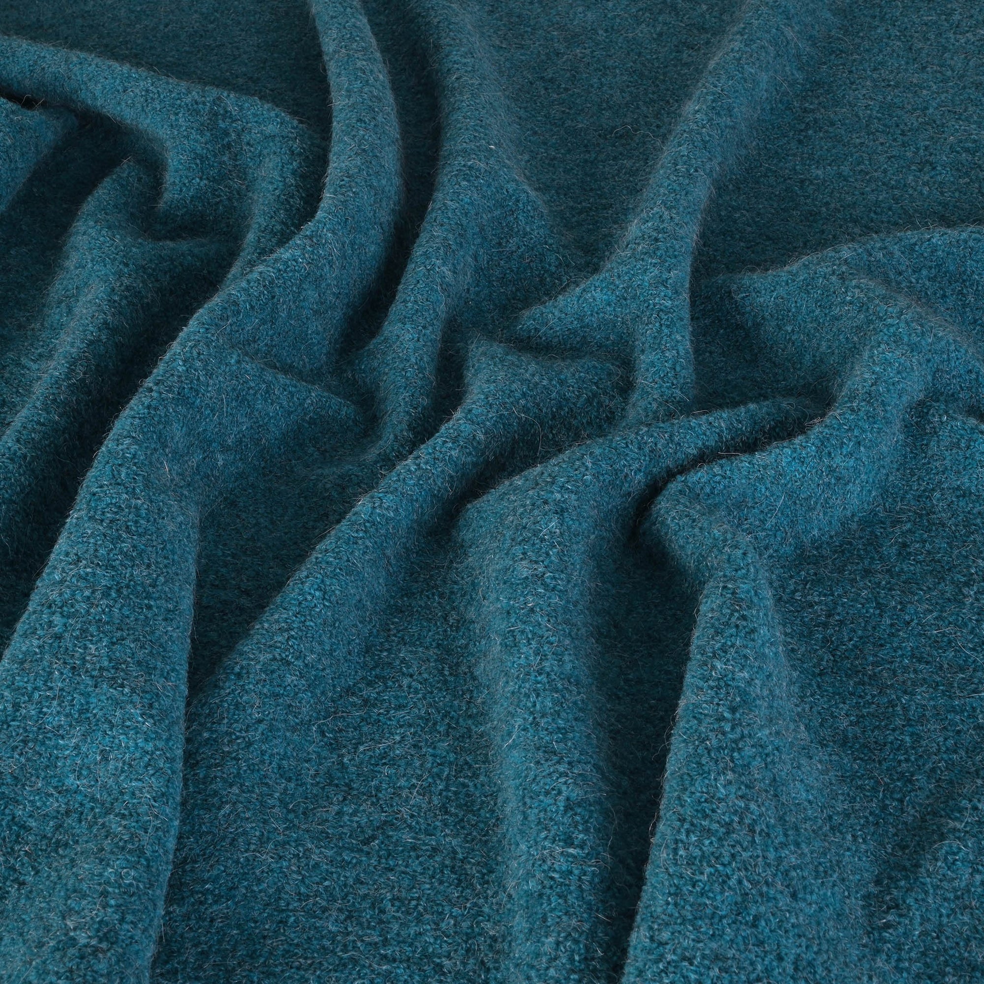 Blue Bouclé Coating Fabric 93142